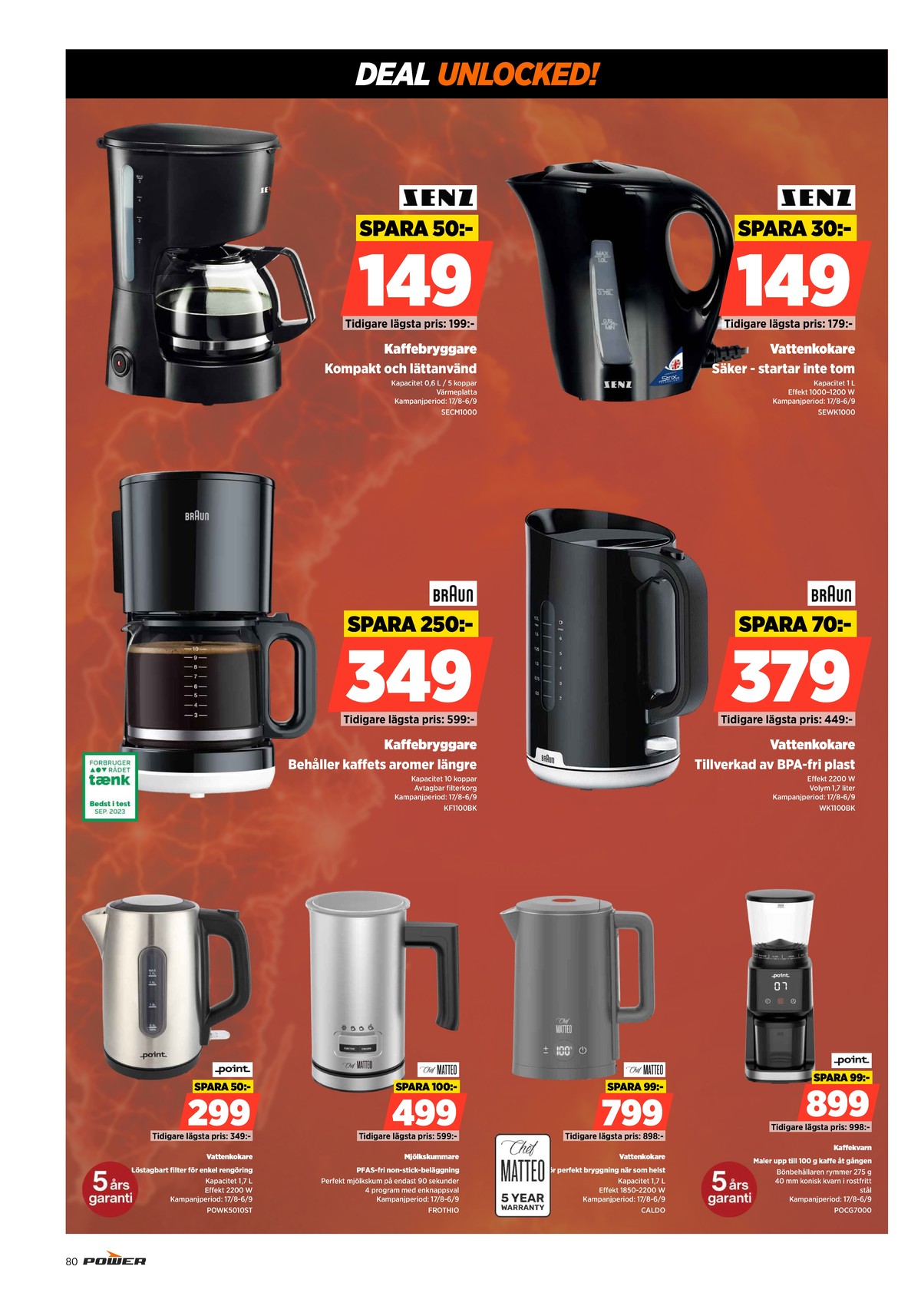 Se Power reklamblad för vecka 34 på Kampanjveckan.se. Se bra erbjudanden på många varor. Läs reklambladet här! Sida 80