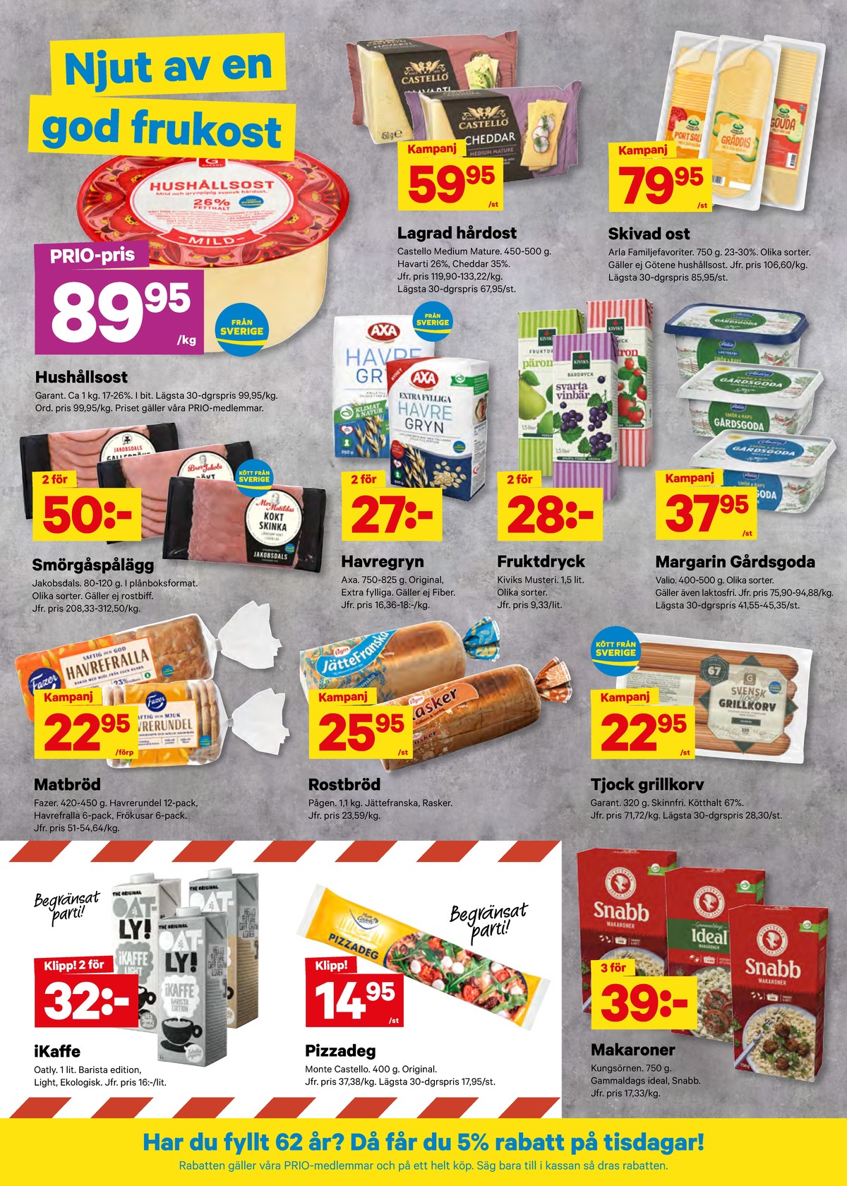Se City Gross reklamblad för vecka 34 på Kampanjveckan.se. Se bra erbjudanden på många varor, t.ex. havarti castello eller andra varor. Läs reklambladet här! Sida 5