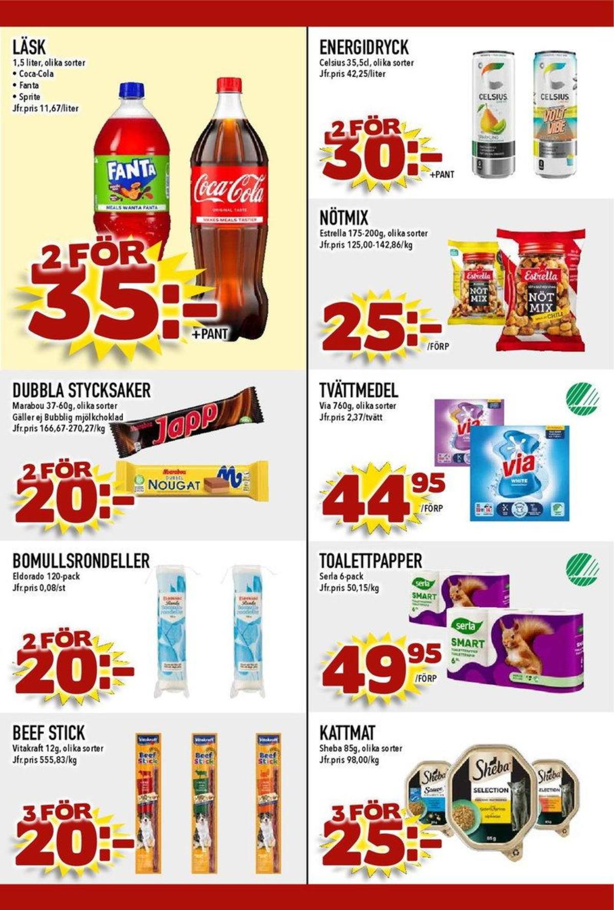 Se MatDax reklamblad för vecka 34 på Kampanjveckan.se. Se bra erbjudanden på många varor, t.ex. bomullsrondeller eldorado eller andra varor. Läs reklambladet här! Sida 21