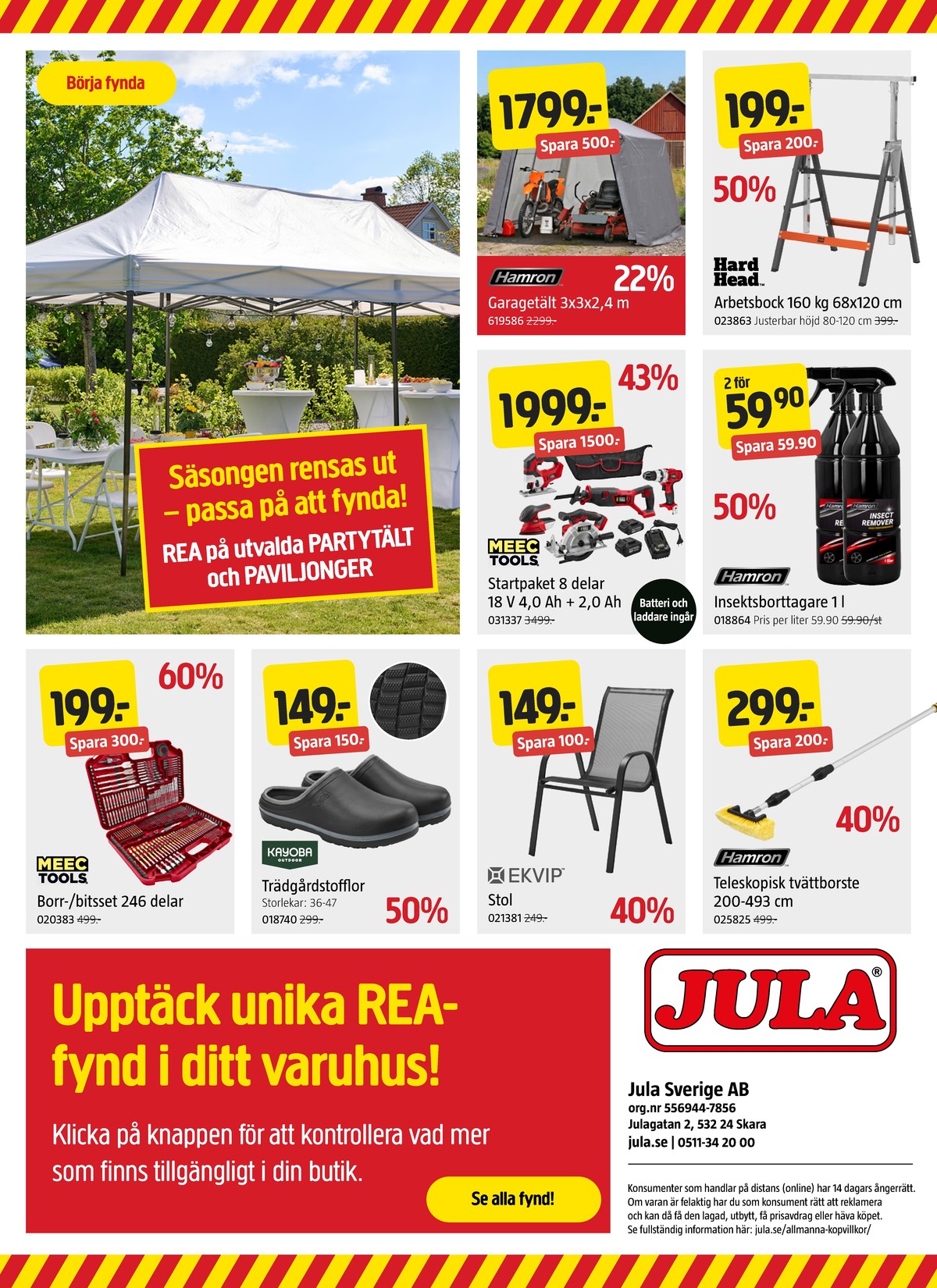 Se Jula reklamblad för vecka 34 på Kampanjveckan.se. Se bra erbjudanden på många varor. Läs reklambladet här! Sida 20