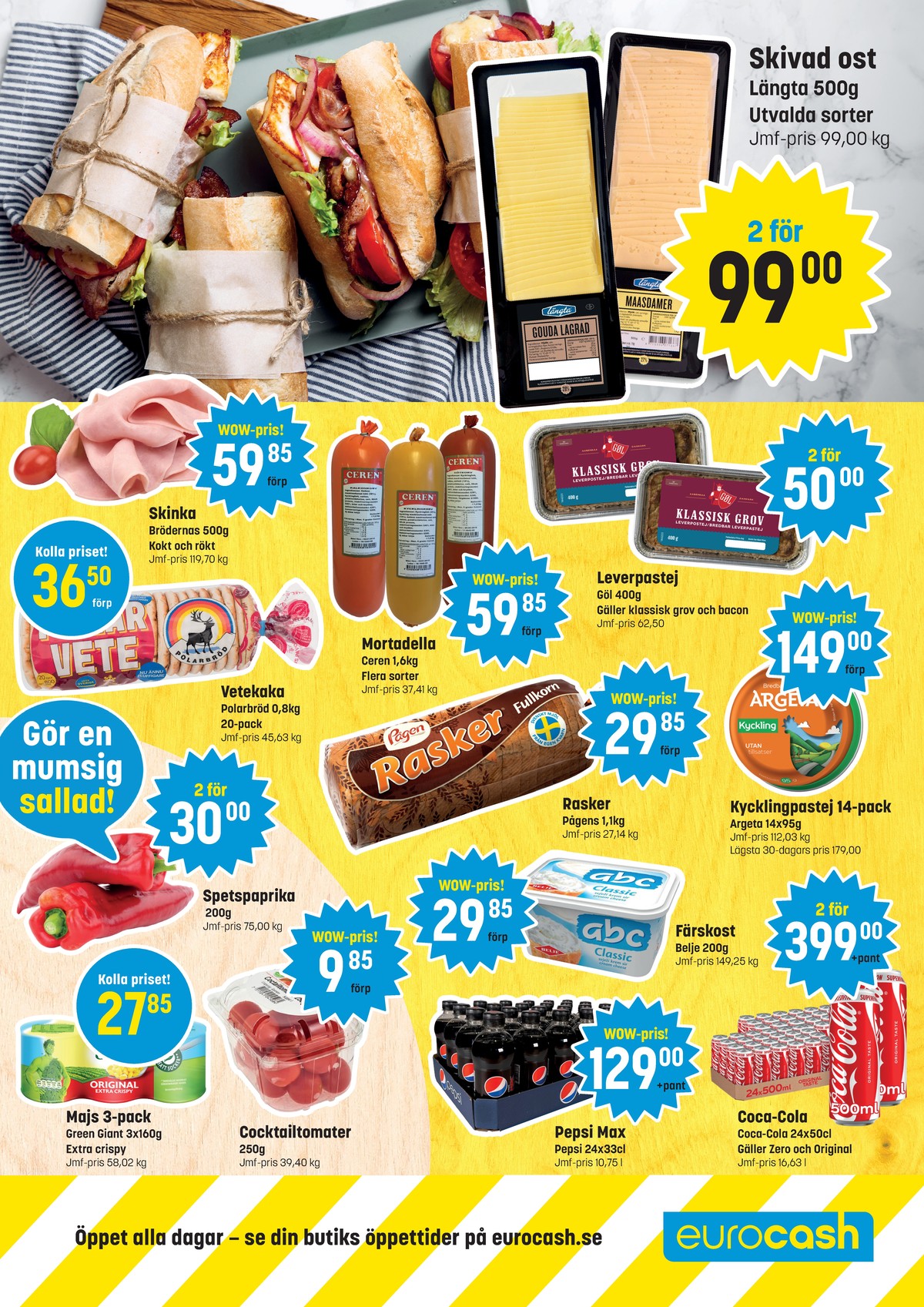 Se Eurocash reklamblad för vecka 35 på Kampanjveckan.se. Se bra erbjudanden på många varor. Läs reklambladet här! Sida 2