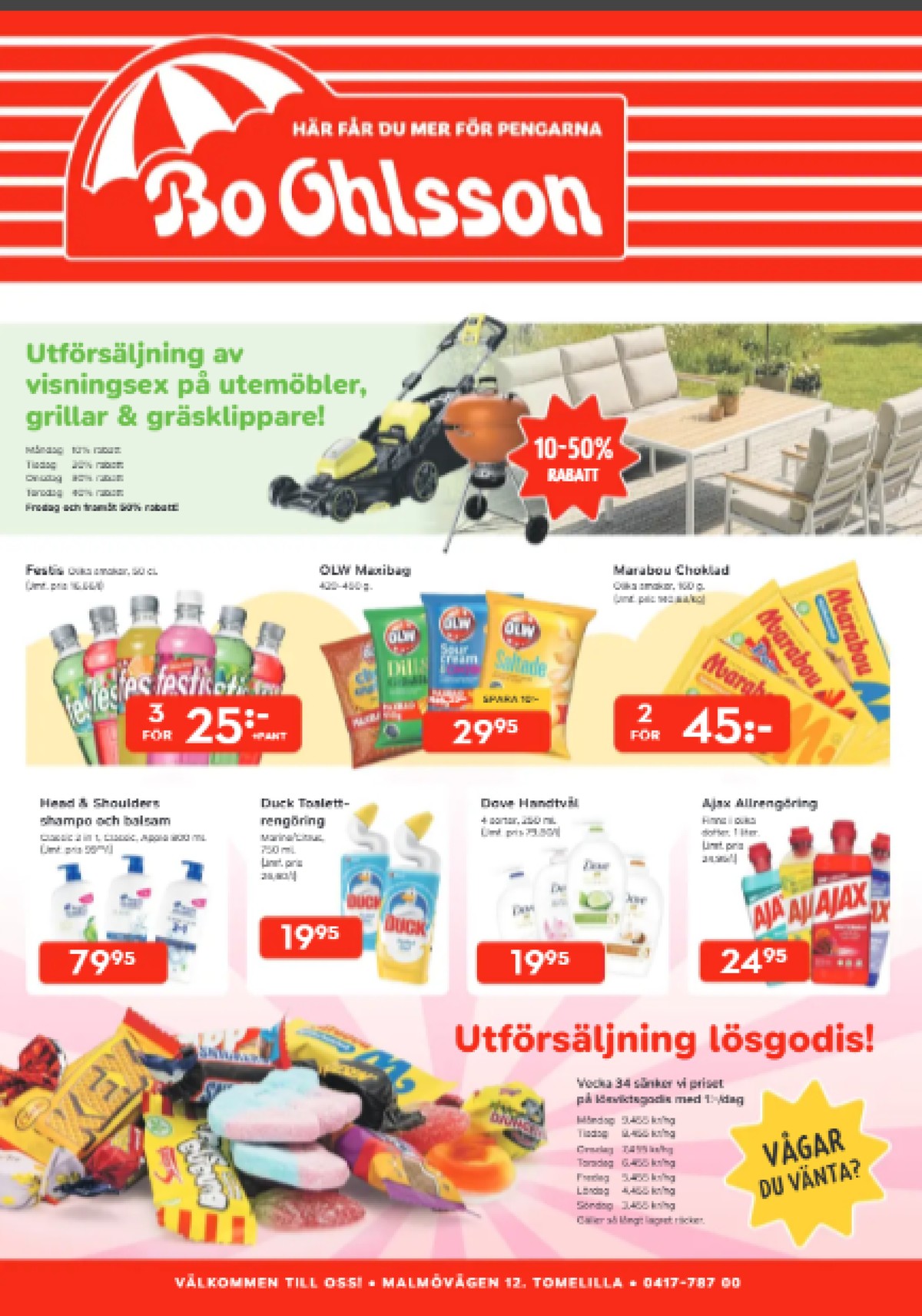 Se Bo Ohlsson reklamblad för vecka 35 på Kampanjveckan.se. Se bra erbjudanden på många varor. Läs reklambladet här! Sida 1