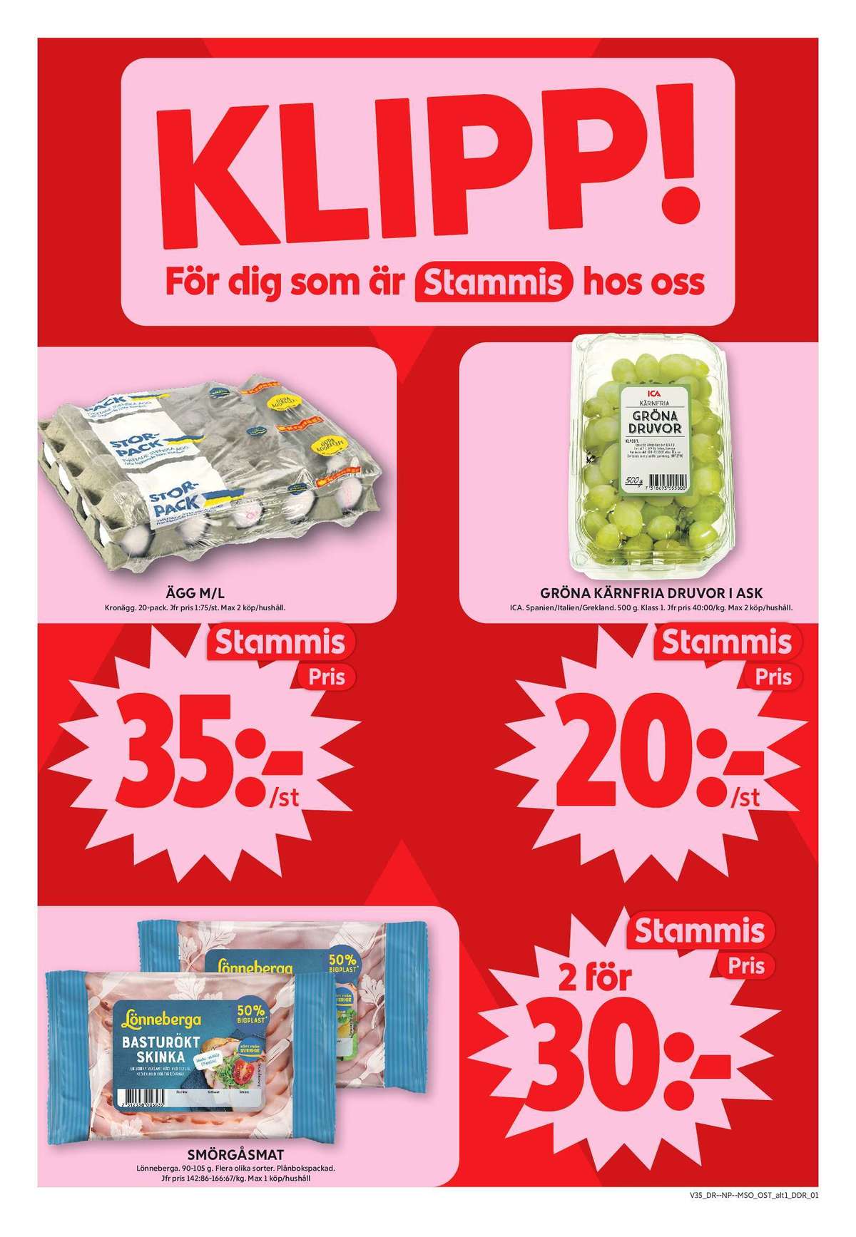 Se ICA Maxi reklamblad för vecka 35 på Kampanjveckan.se. Se bra erbjudanden på många varor, t.ex. Ägg kronägg eller vindruvor ica. Läs reklambladet här! Sida 2
