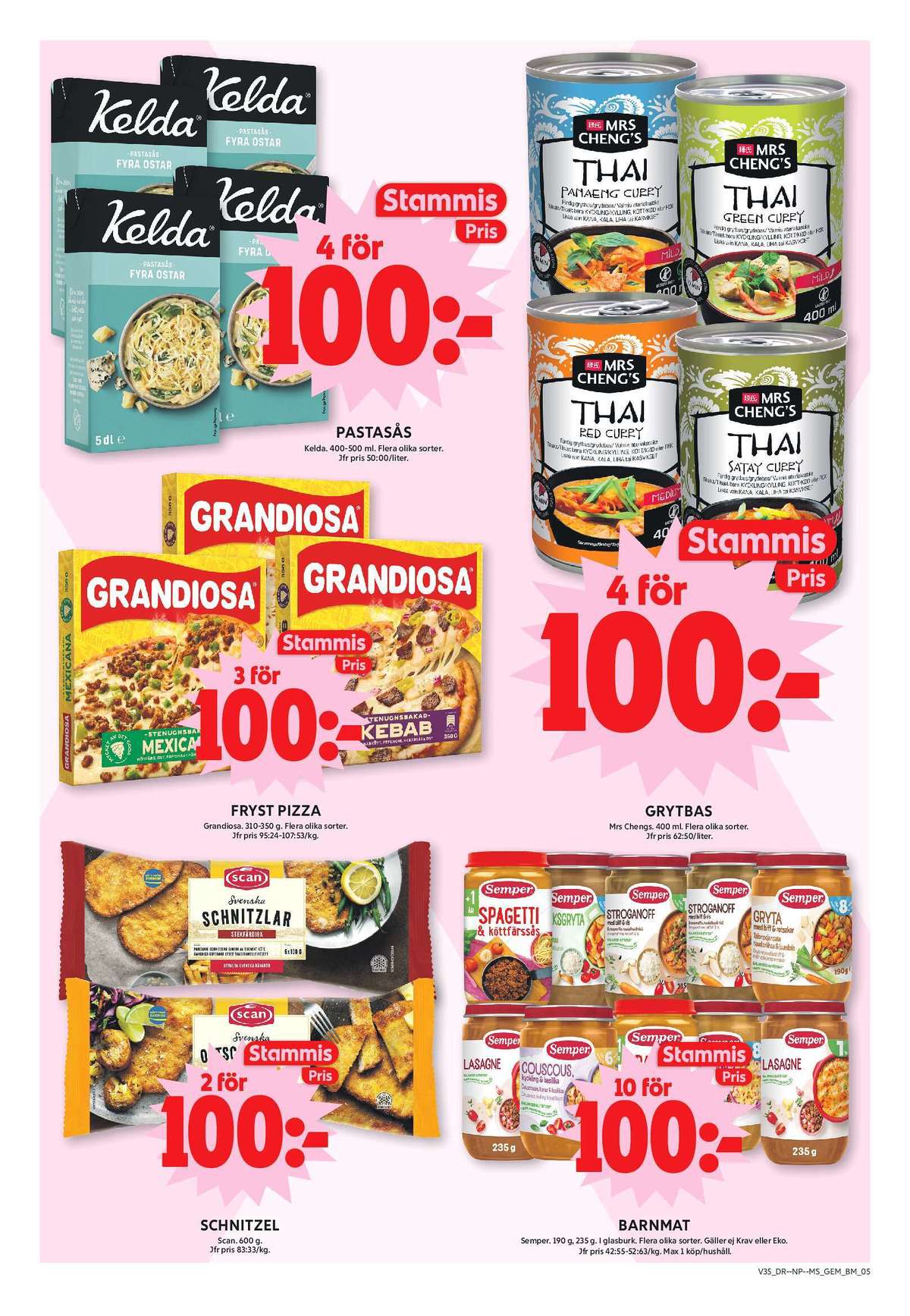 Se ICA Maxi reklamblad för vecka 35 på Kampanjveckan.se. Se bra erbjudanden på många varor, t.ex. pastasås fyra ostar kelda eller grytbaser mrs cheng. Läs reklambladet här! Sida 6
