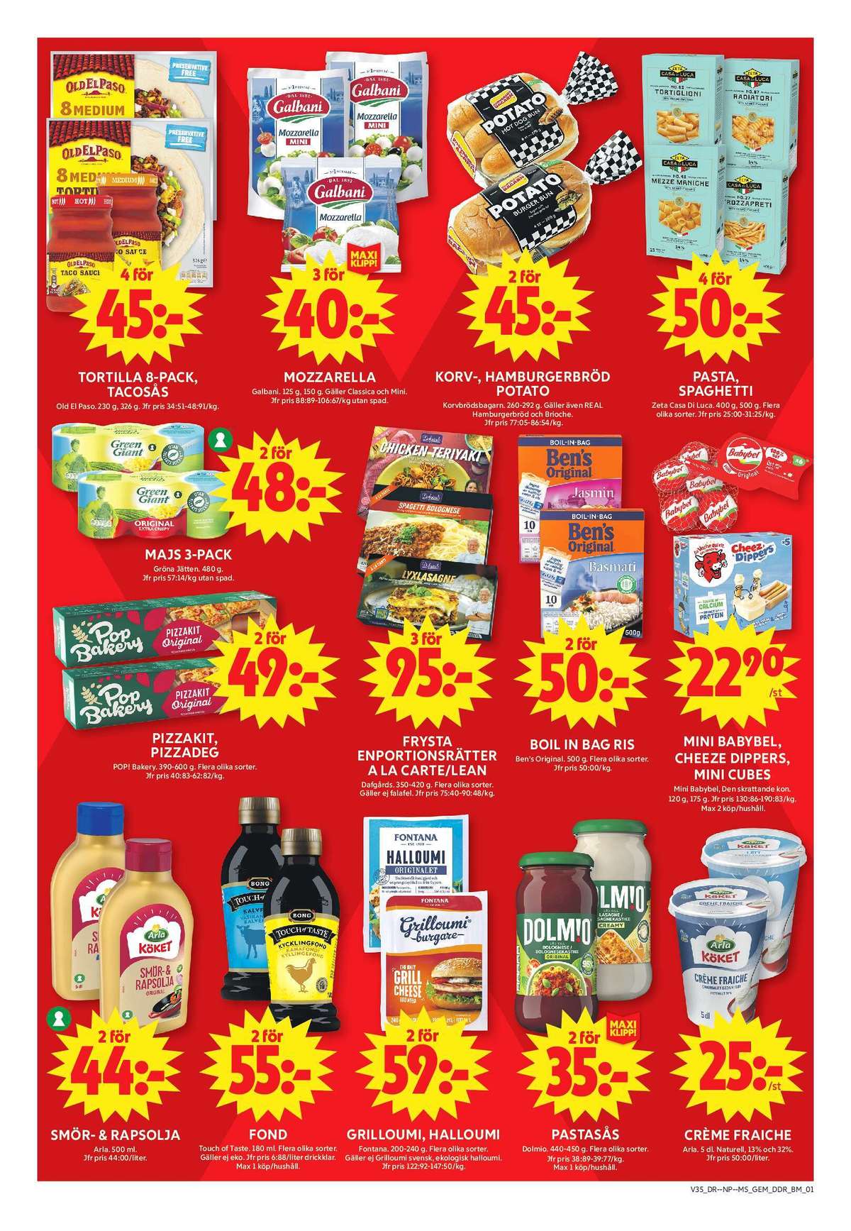 Se ICA Maxi reklamblad för vecka 35 på Kampanjveckan.se. Se bra erbjudanden på många varor, t.ex. tacosås old el paso eller mozzarella galbani. Läs reklambladet här! Sida 8

