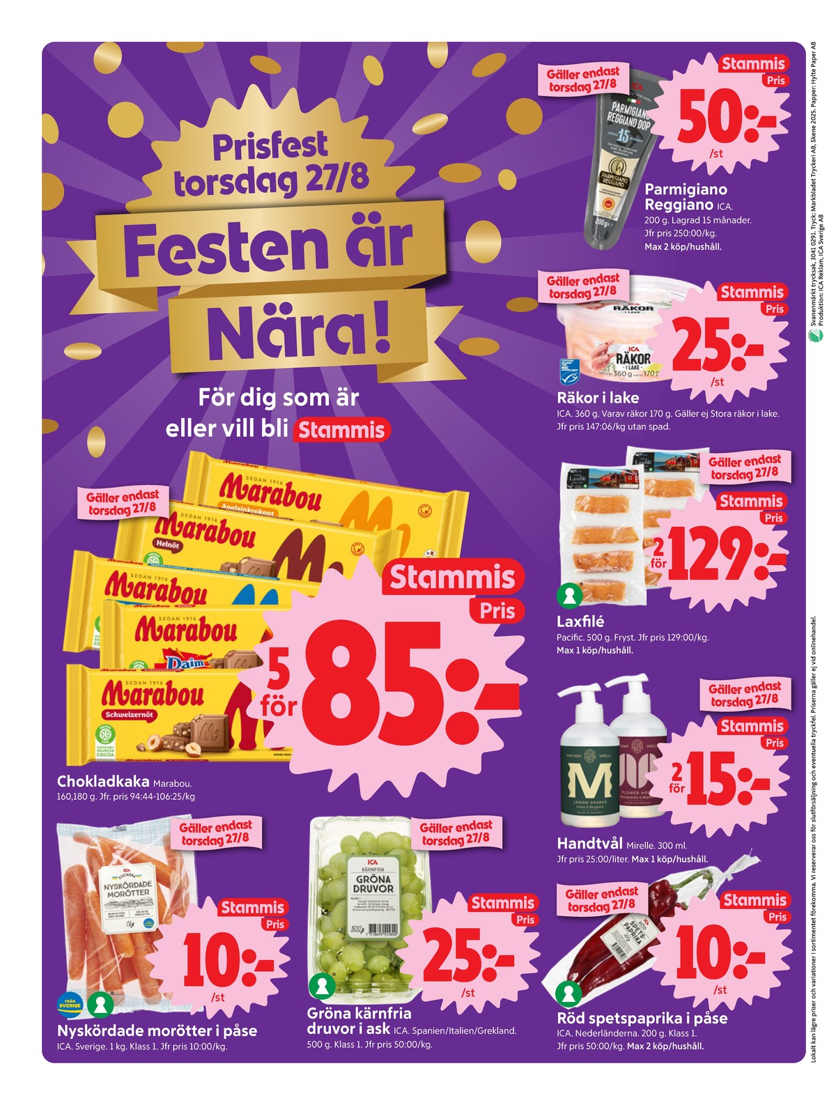Se ICA Nära reklamblad för vecka 35 på Kampanjveckan.se. Se bra erbjudanden på många varor, t.ex. parmigiano reggiano ica eller räkor ica. Läs reklambladet här! Sida 1
