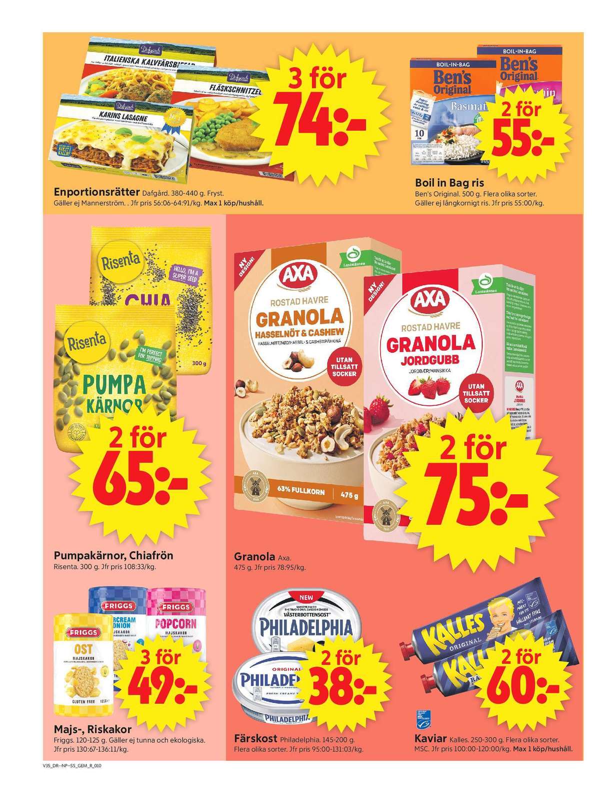 Se ICA Supermarket reklamblad för vecka 35 på Kampanjveckan.se. Se bra erbjudanden på många varor, t.ex. lasagne dafgårds eller pastarätter dafgårds. Läs reklambladet här! Sida 12
