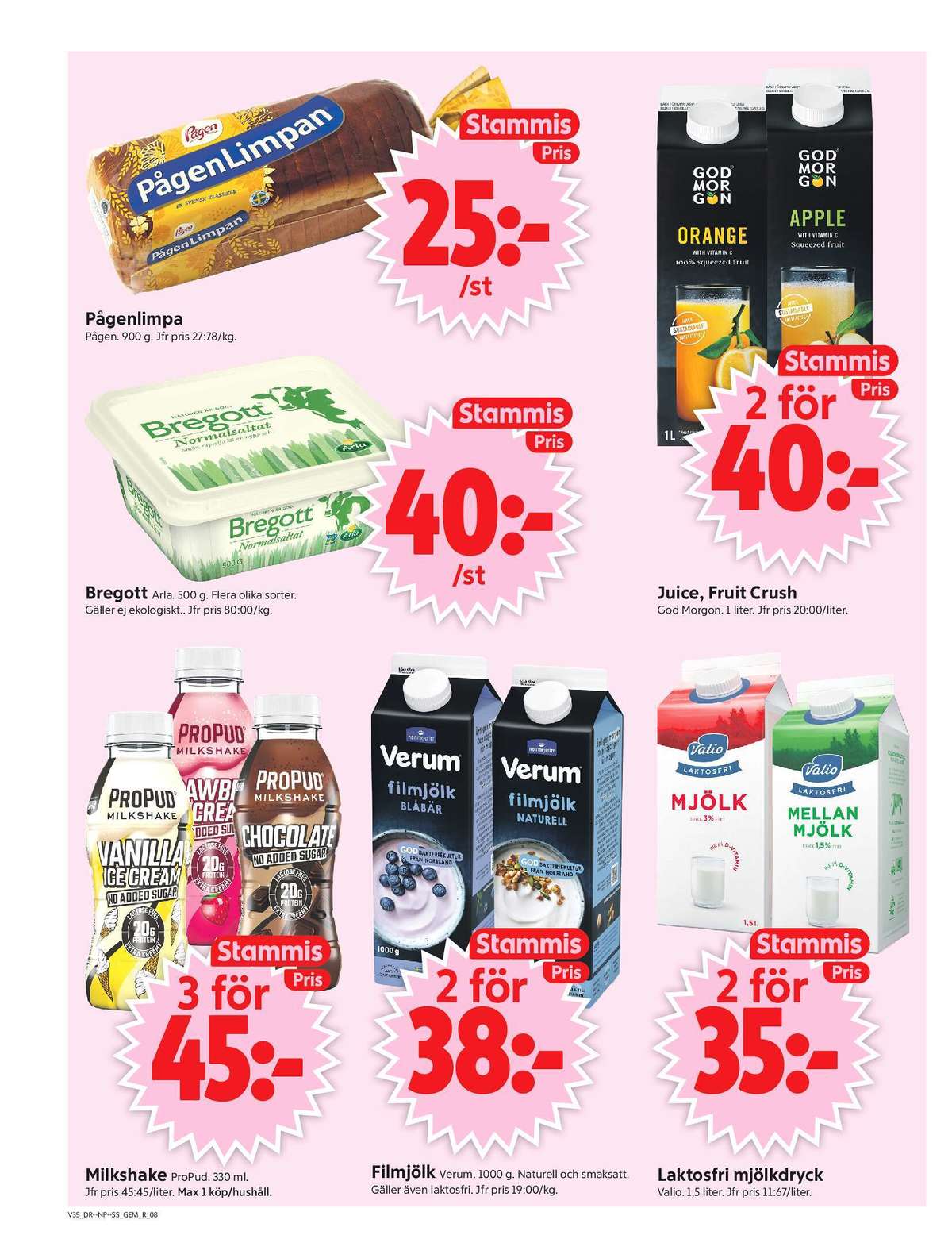 Se ICA Supermarket reklamblad för vecka 35 på Kampanjveckan.se. Se bra erbjudanden på många varor, t.ex. limpa pågenlimpa eller smörvariant normalsaltat. Läs reklambladet här! Sida 10
