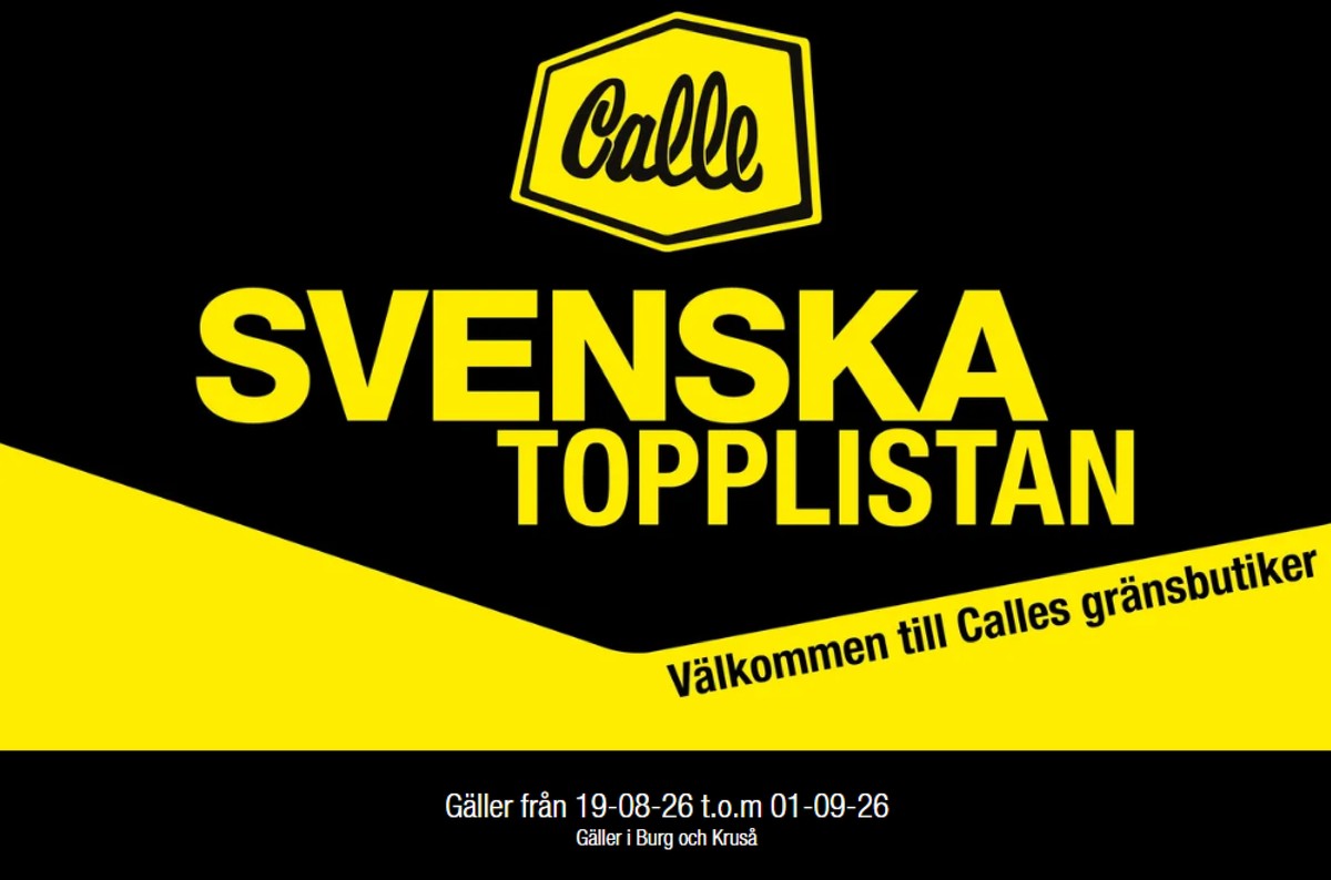 Se Calle reklamblad för vecka 35 på Kampanjveckan.se. Se bra erbjudanden på många varor. Läs reklambladet här! Sida 1