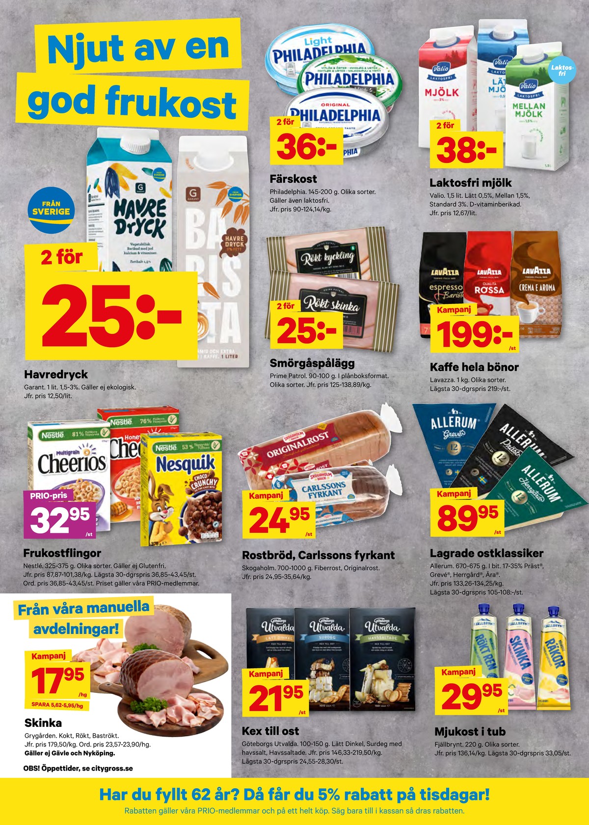 Se City Gross reklamblad för vecka 35 på Kampanjveckan.se. Se bra erbjudanden på många varor, t.ex. grevé allerum eller andra varor. Läs reklambladet här! Sida 5