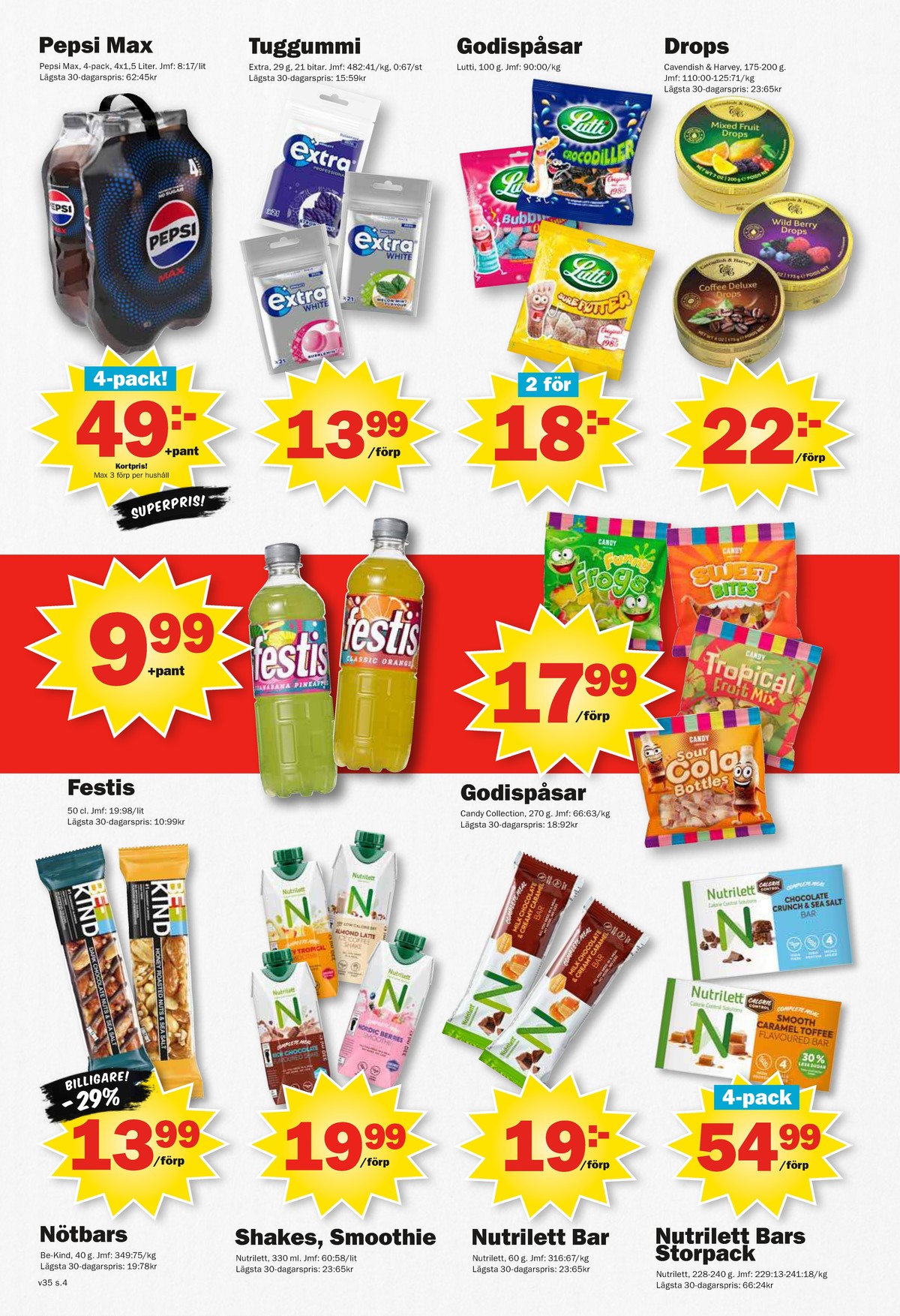 Se Pekås reklamblad för vecka 35 på Kampanjveckan.se. Se bra erbjudanden på många varor, t.ex. tuggummi bubble mint white eller andra varor. Läs reklambladet här! Sida 4