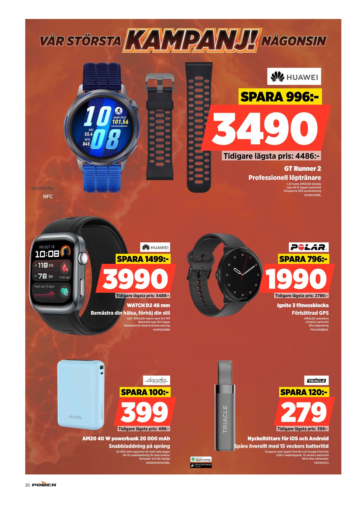Se Power reklamblad för vecka 35 på Kampanjveckan.se. Se bra erbjudanden på många varor. Läs reklambladet här! Sida 20