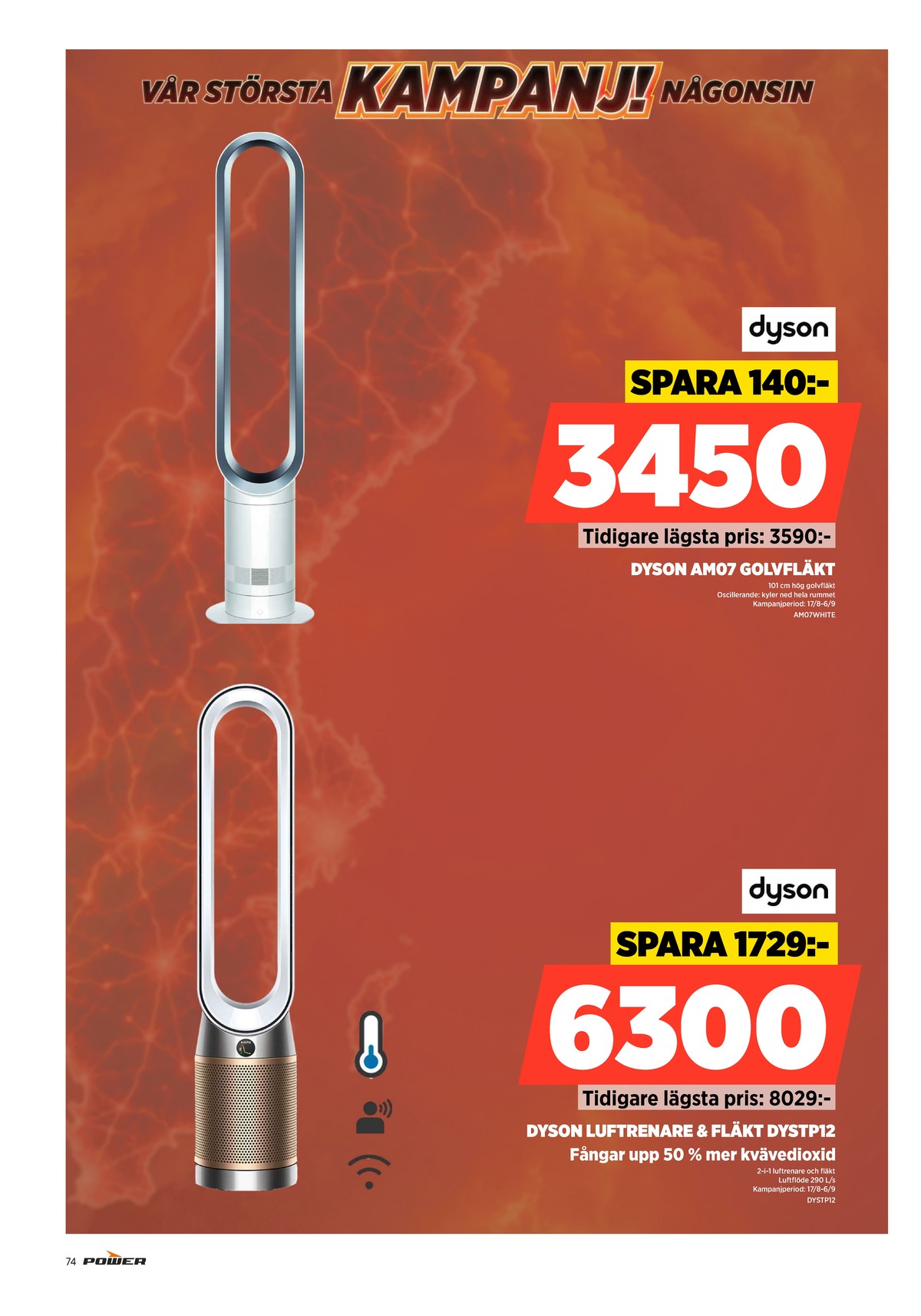 Se Power reklamblad för vecka 35 på Kampanjveckan.se. Se bra erbjudanden på många varor. Läs reklambladet här! Sida 74