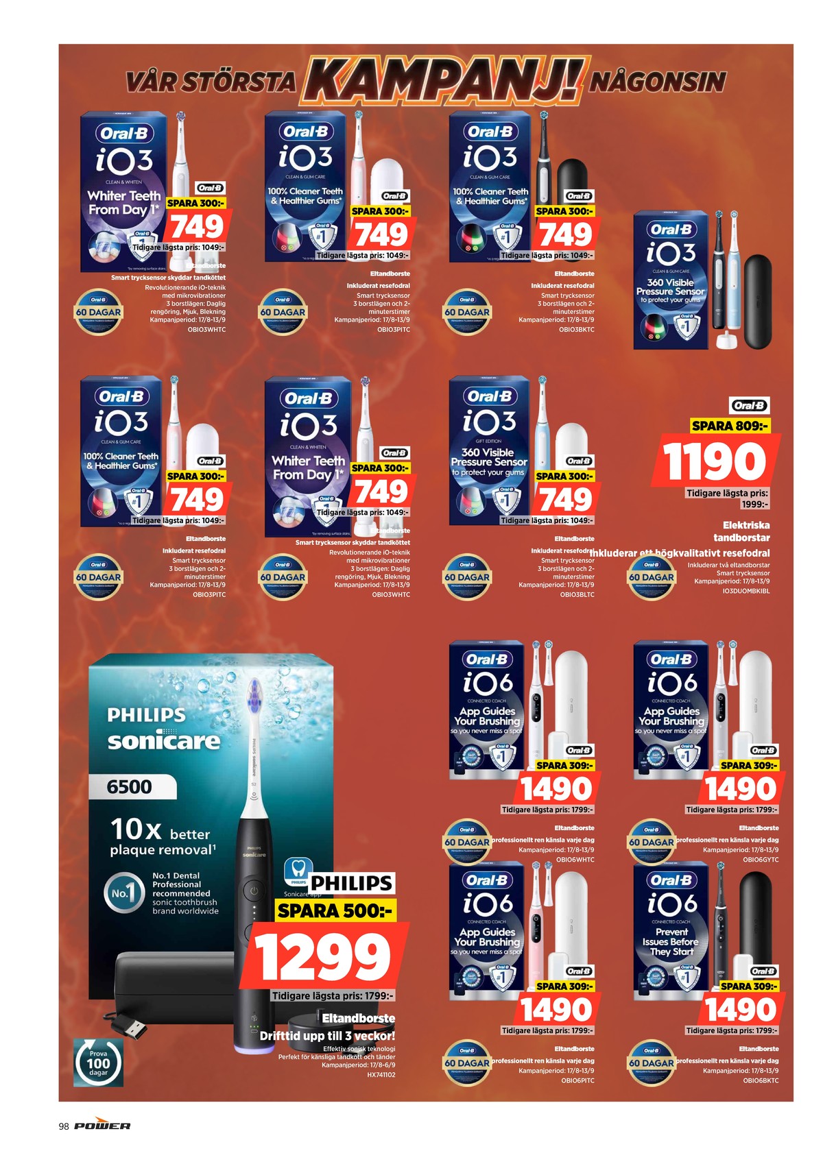 Se Power reklamblad för vecka 35 på Kampanjveckan.se. Se bra erbjudanden på många varor. Läs reklambladet här! Sida 98