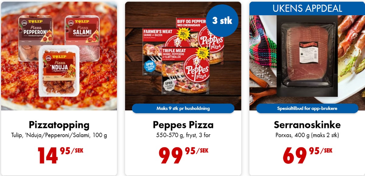 Se Nordby Supermarket reklamblad för vecka 35 på Kampanjveckan.se. Se bra erbjudanden på många varor, t.ex. serranoskinka porxas eller pizza salami tulip. Läs reklambladet här! Sida 3
