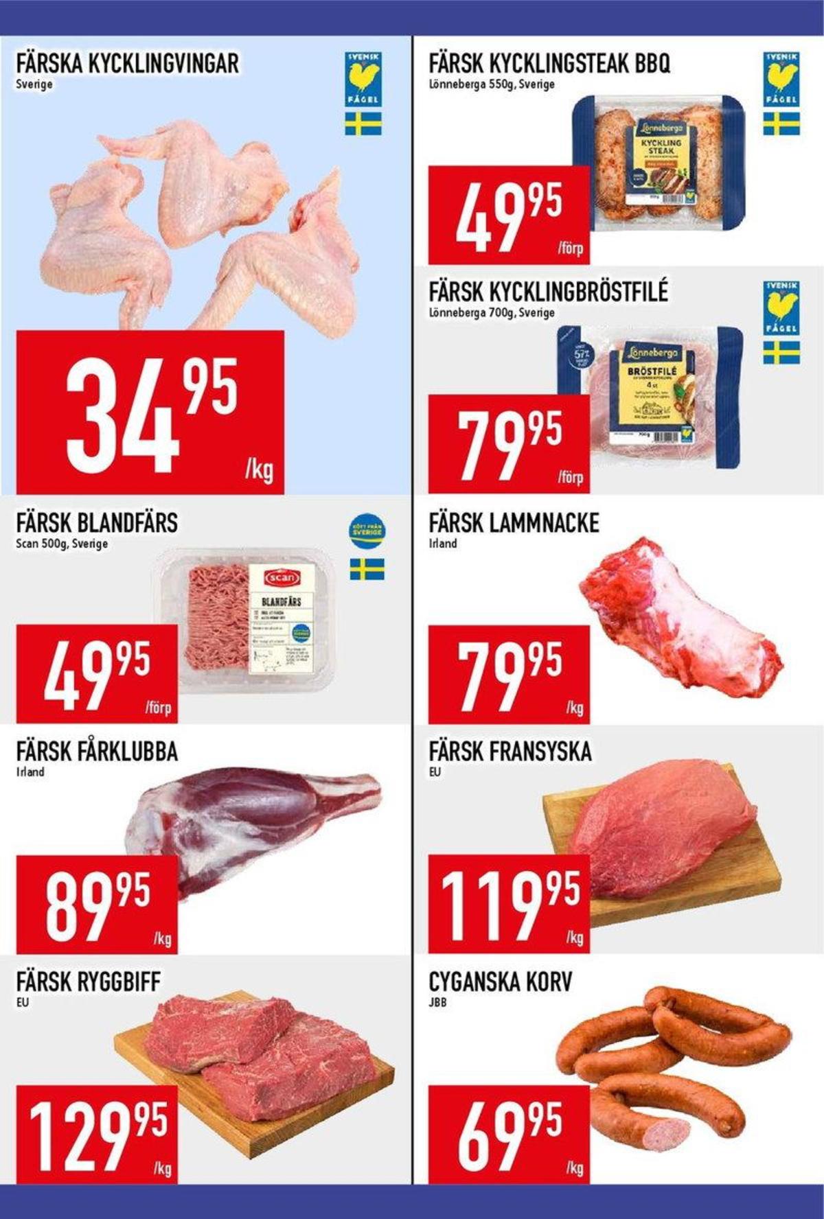 Se MatDax reklamblad för vecka 35 på Kampanjveckan.se. Se bra erbjudanden på många varor, t.ex. fransyska okänd eller kycklingbröstfilé lönneberga. Läs reklambladet här! Sida 13

