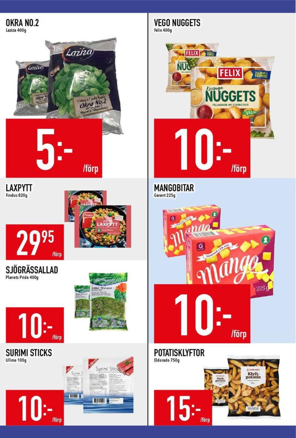 Se MatDax reklamblad för vecka 35 på Kampanjveckan.se. Se bra erbjudanden på många varor, t.ex. frukt garant eller laxpytt findus. Läs reklambladet här! Sida 14
