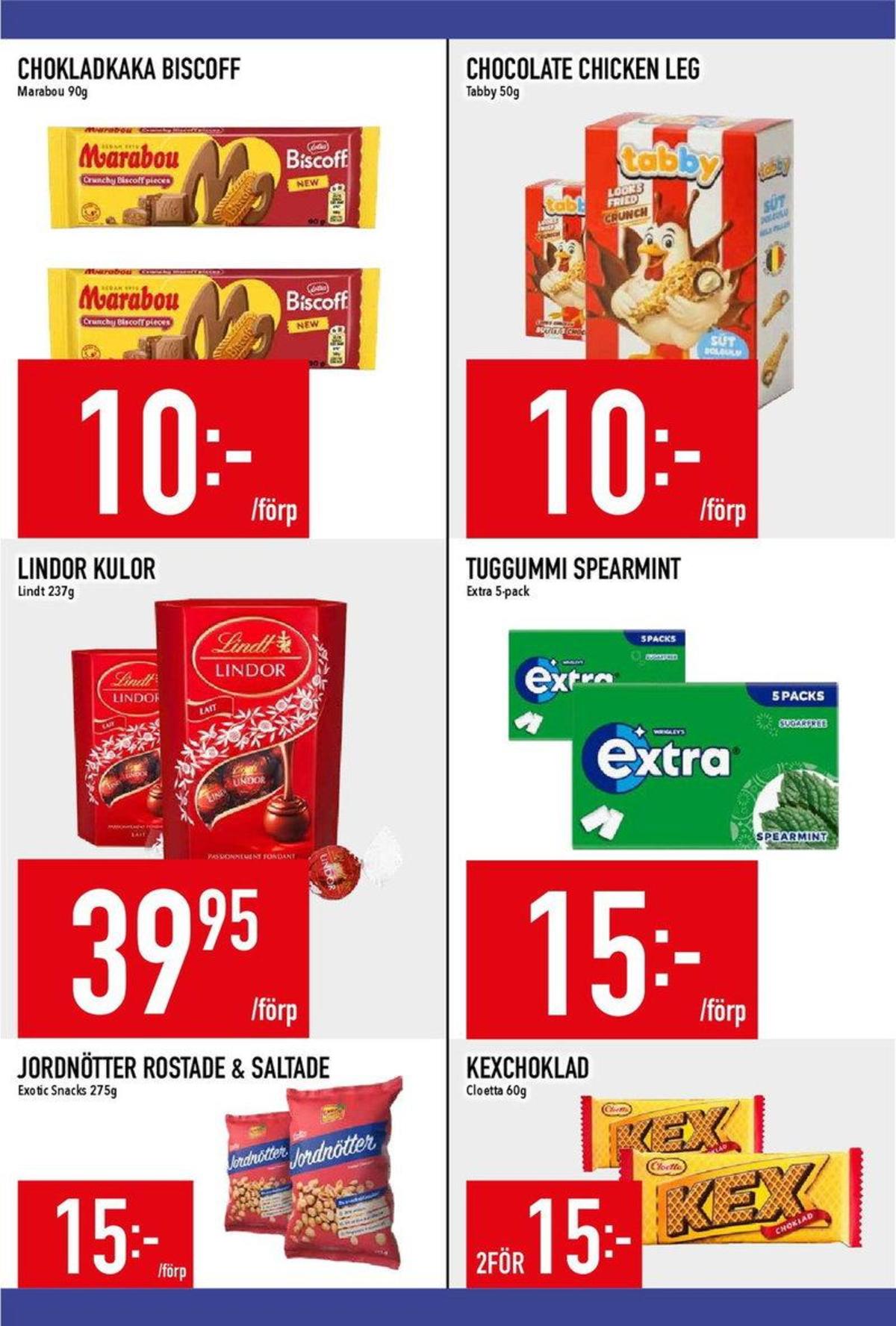 Se MatDax reklamblad för vecka 35 på Kampanjveckan.se. Se bra erbjudanden på många varor, t.ex. tuggummi spearmint extra eller andra varor. Läs reklambladet här! Sida 18