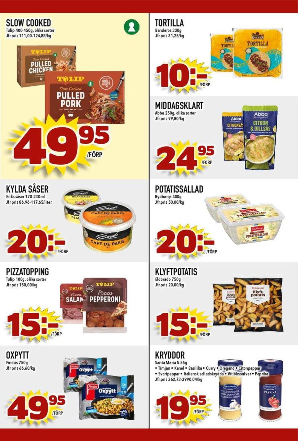 Se MatDax reklamblad för vecka 35 på Kampanjveckan.se. Se bra erbjudanden på många varor, t.ex. potatissallad rydbergs eller bearnaisesås eriks. Läs reklambladet här! Sida 21
