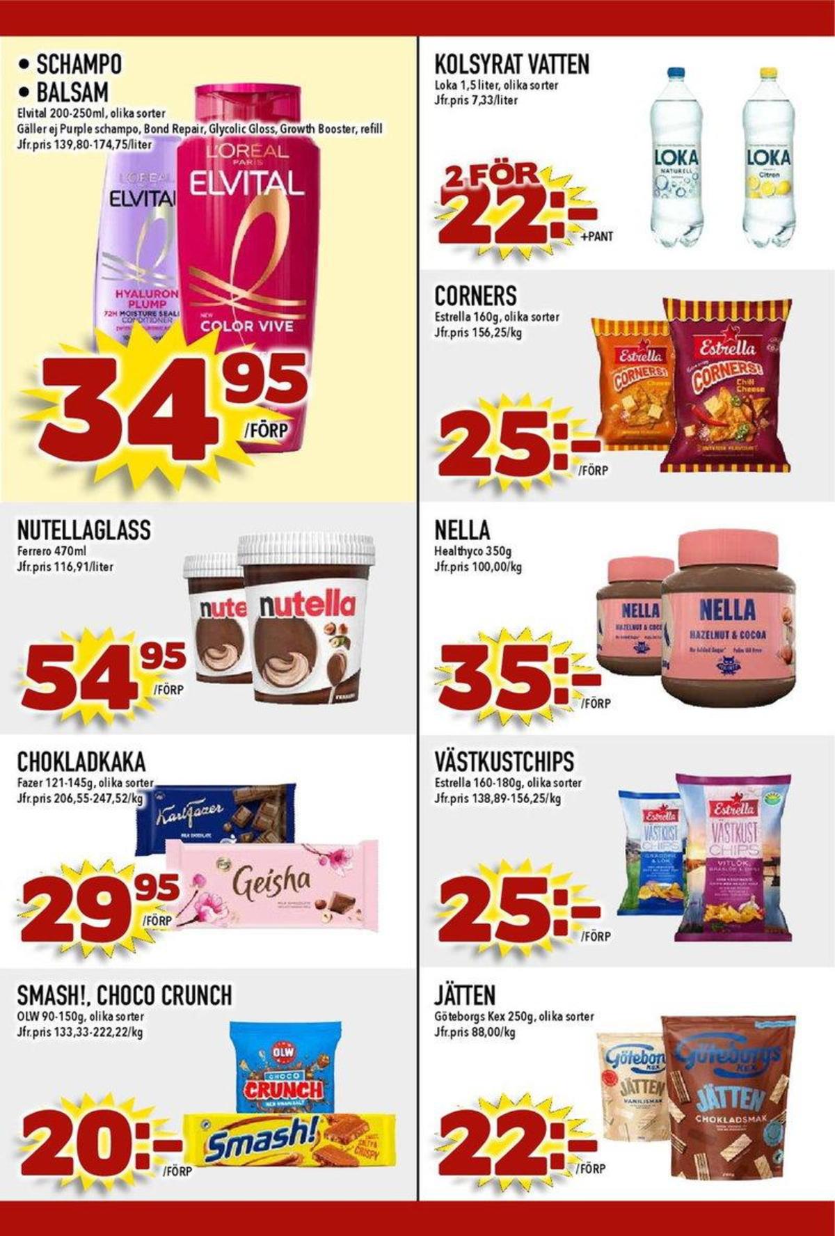 Se MatDax reklamblad för vecka 35 på Kampanjveckan.se. Se bra erbjudanden på många varor, t.ex. chokladpålägg hazelnut & cocoa proteinella eller andra varor. Läs reklambladet här! Sida 23