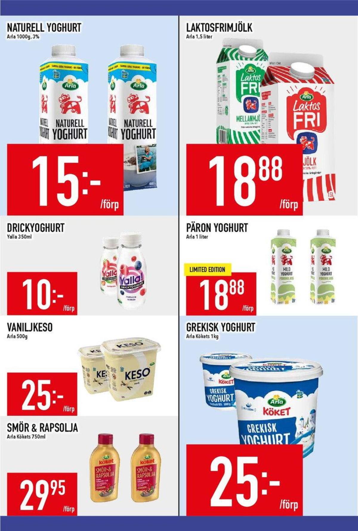 Se MatDax reklamblad för vecka 35 på Kampanjveckan.se. Se bra erbjudanden på många varor, t.ex. yoghurt arla köket eller yoghurt arla. Läs reklambladet här! Sida 10
