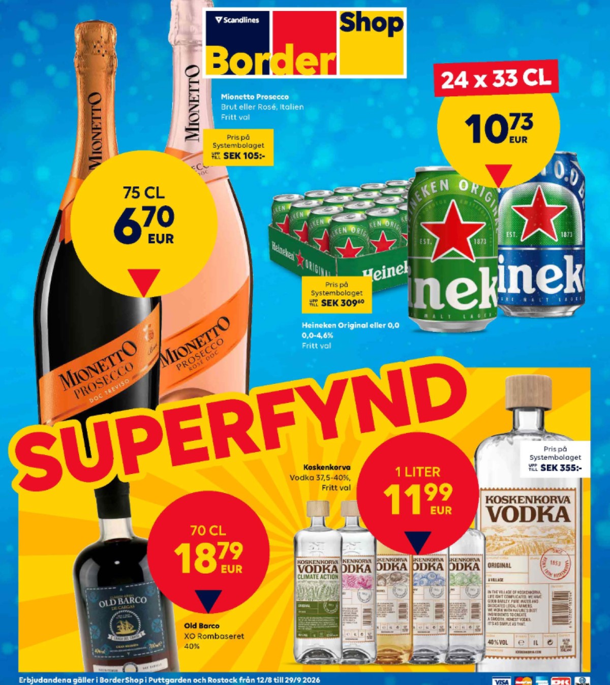Se Scandlines Border Shop reklamblad för vecka 36 på Kampanjveckan.se. Se bra erbjudanden på många varor. Läs reklambladet här! Sida 1