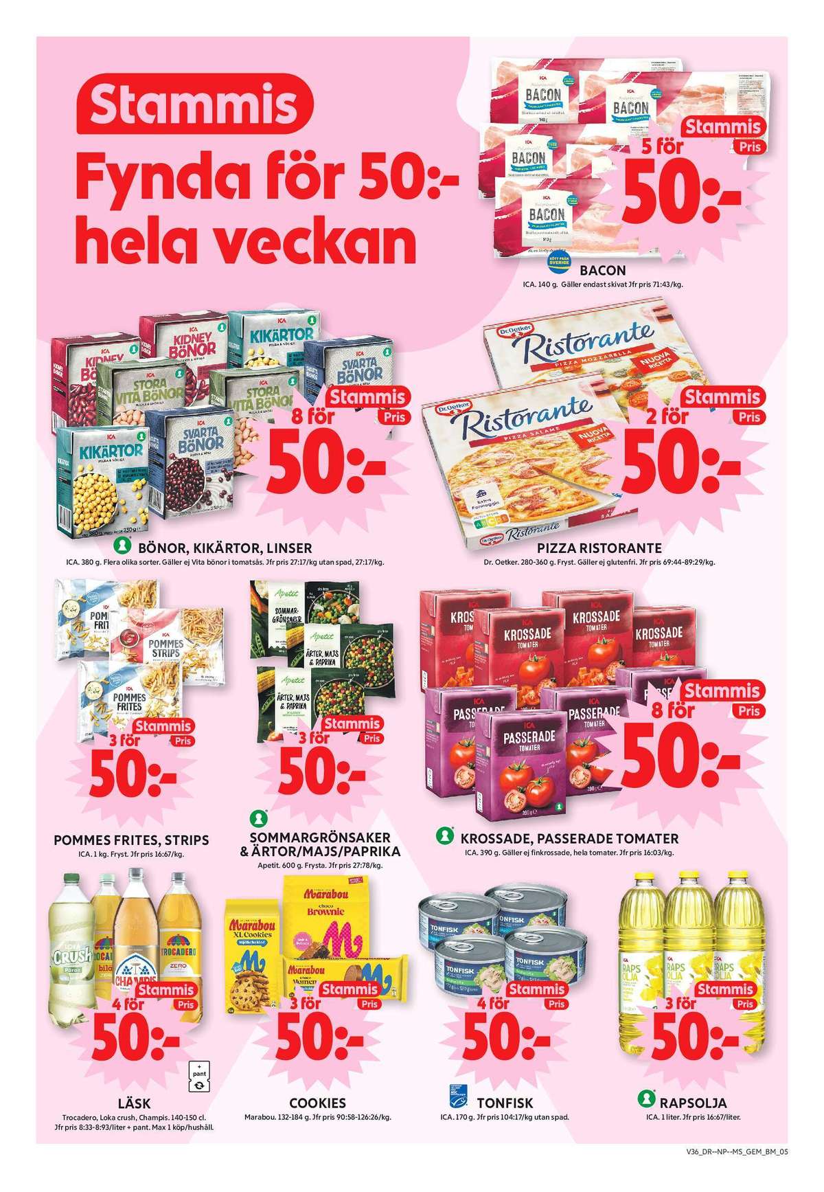 Se ICA Maxi reklamblad för vecka 36 på Kampanjveckan.se. Se bra erbjudanden på många varor, t.ex. sommargrönsaker apetit eller krossade tomater ica. Läs reklambladet här! Sida 5
