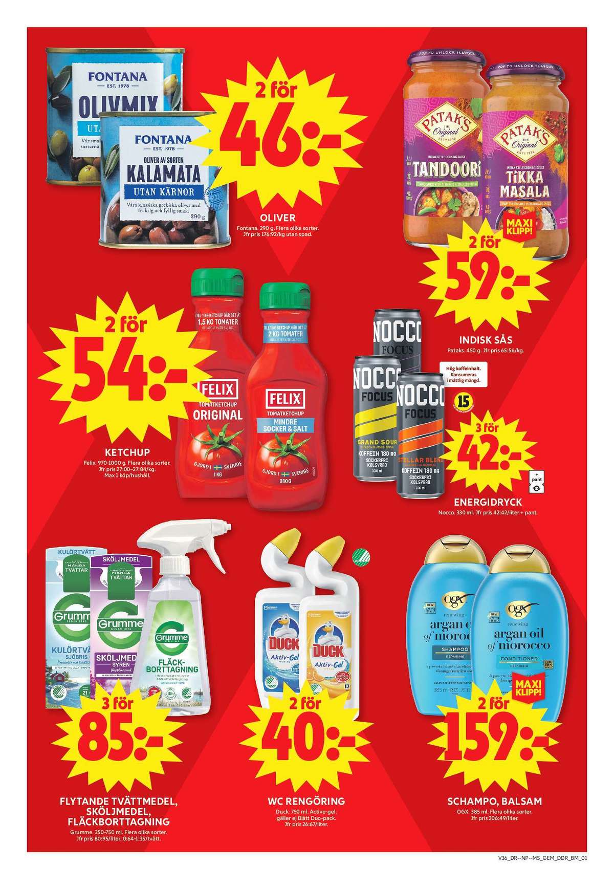 Se ICA Maxi reklamblad för vecka 36 på Kampanjveckan.se. Se bra erbjudanden på många varor, t.ex. ketchup felix eller balsam ogx. Läs reklambladet här! Sida 7
