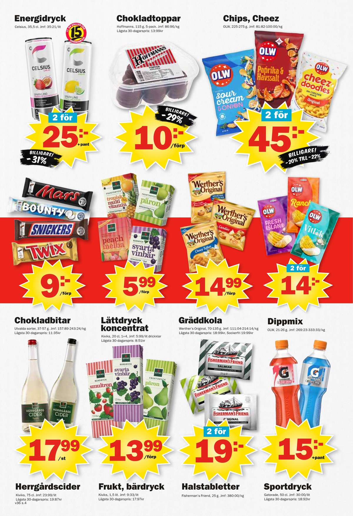 Se Pekås reklamblad för vecka 36 på Kampanjveckan.se. Se bra erbjudanden på många varor, t.ex. gräddbollar hoffmans eller svarta vinbär bärdryck kivik. Läs reklambladet här! Sida 4
