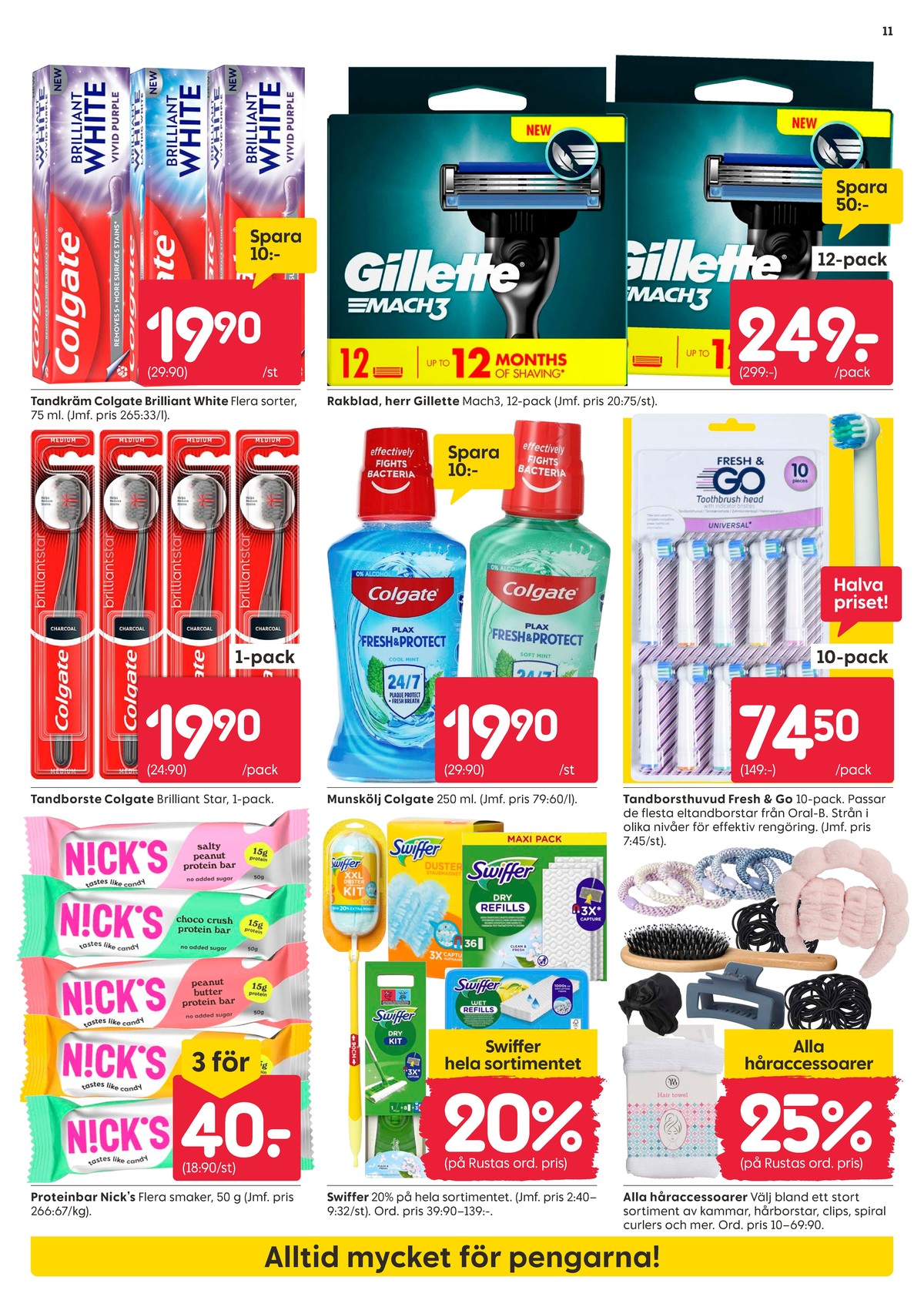 Se Rusta reklamblad för vecka 36 på Kampanjveckan.se. Se bra erbjudanden på många varor. Läs reklambladet här! Sida 11