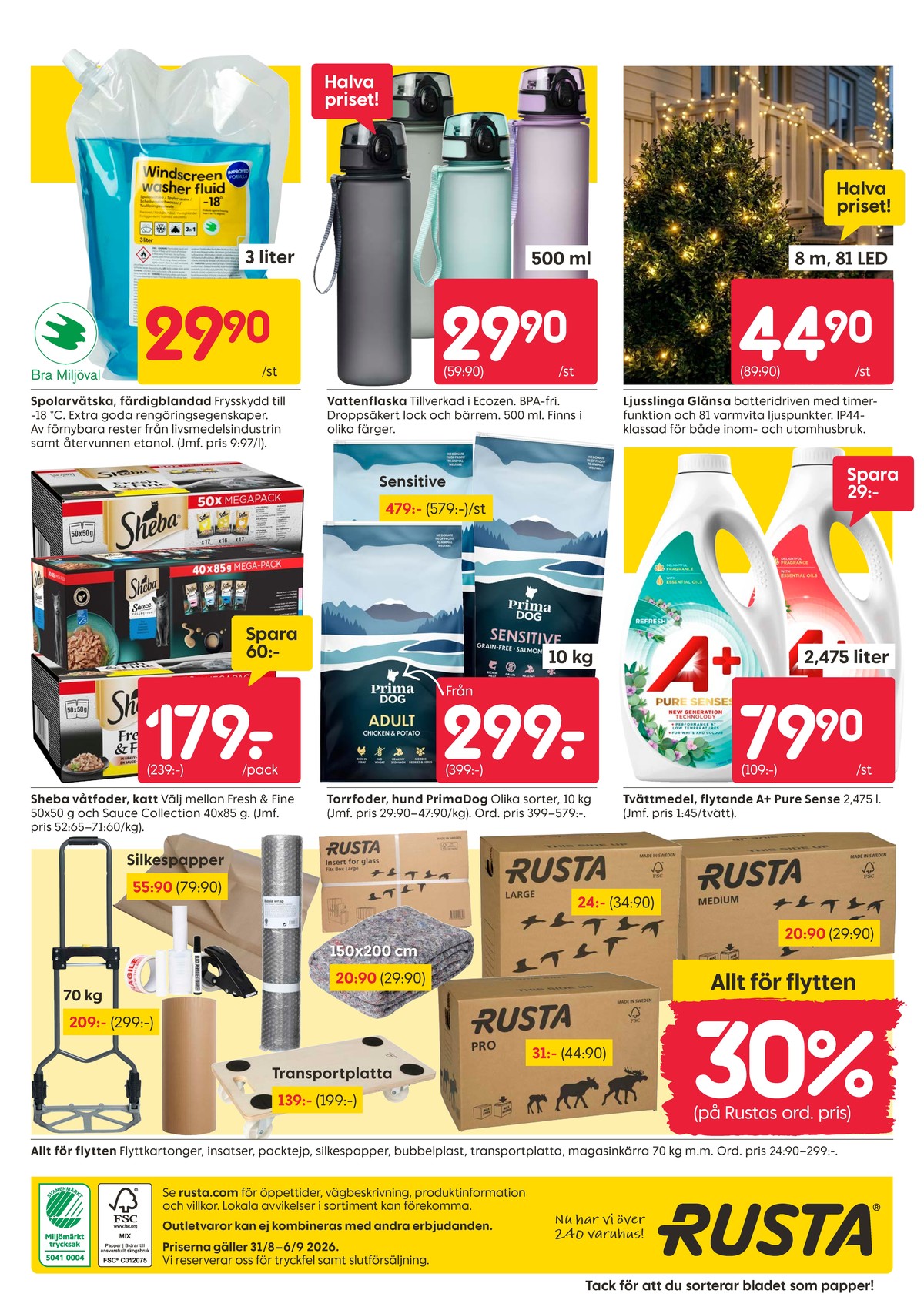 Se Rusta reklamblad för vecka 36 på Kampanjveckan.se. Se bra erbjudanden på många varor. Läs reklambladet här! Sida 16