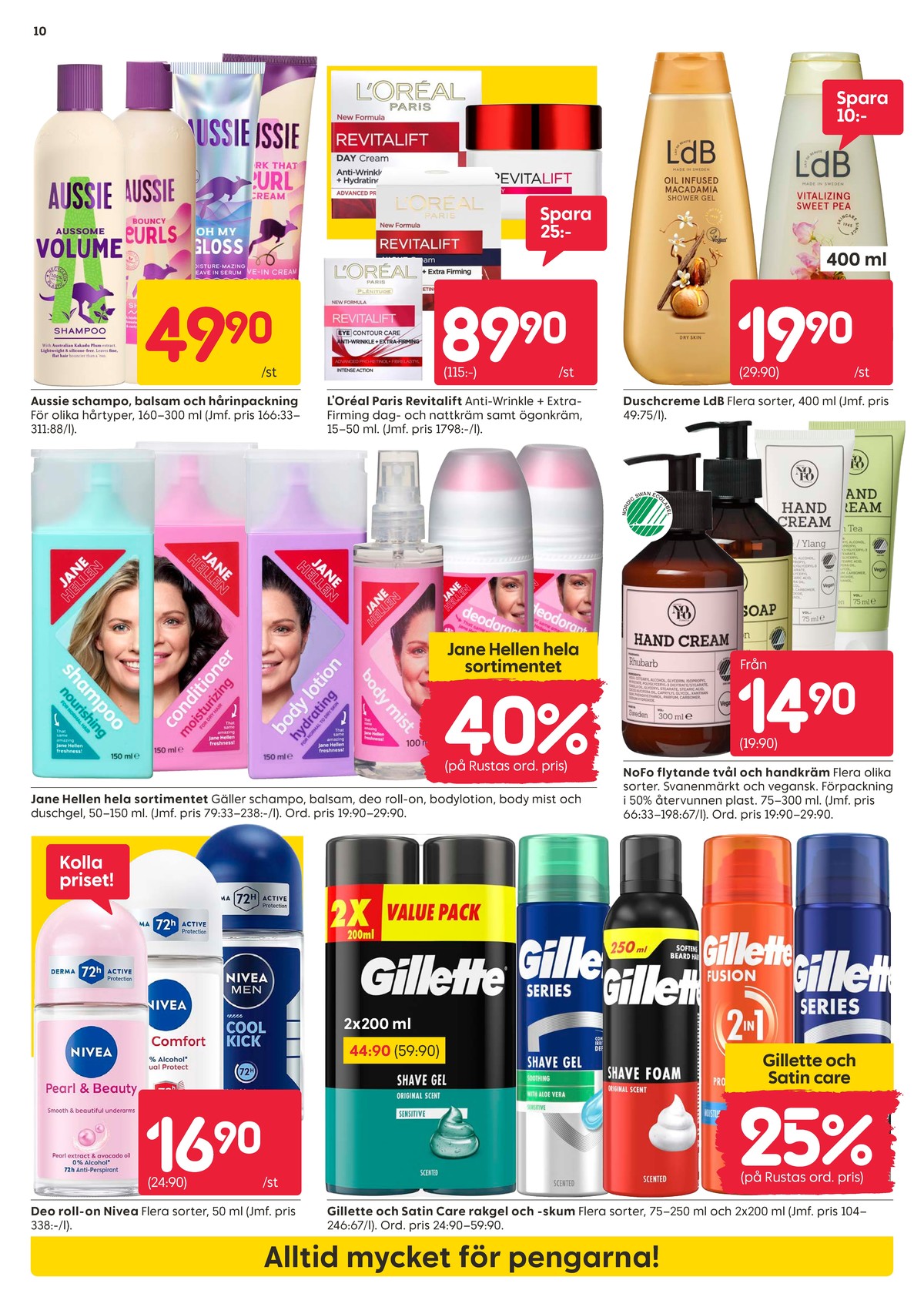 Se Rusta reklamblad för vecka 36 på Kampanjveckan.se. Se bra erbjudanden på många varor. Läs reklambladet här! Sida 10