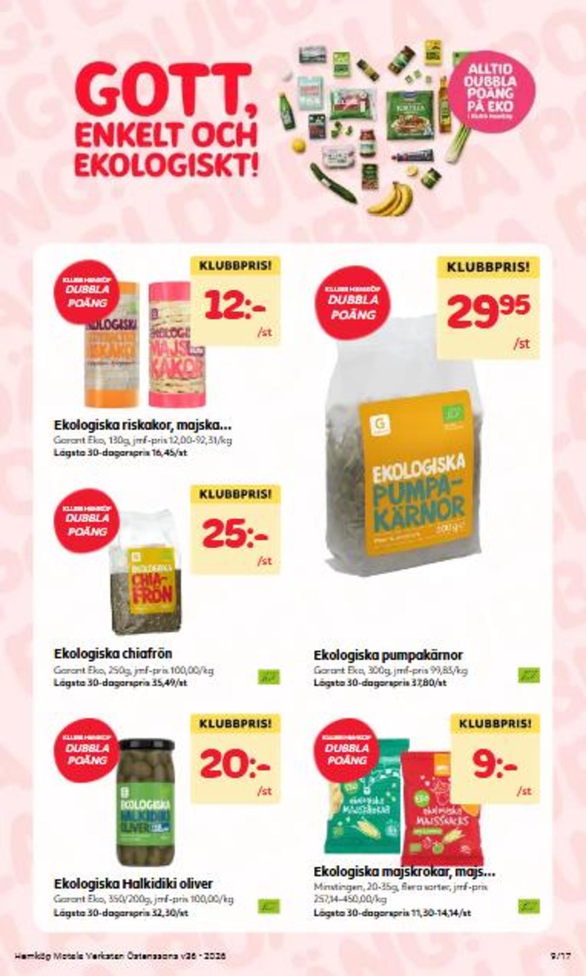 Se Östenssons reklamblad för vecka 36 på Kampanjveckan.se. Se bra erbjudanden på många varor. Läs reklambladet här! Sida 9