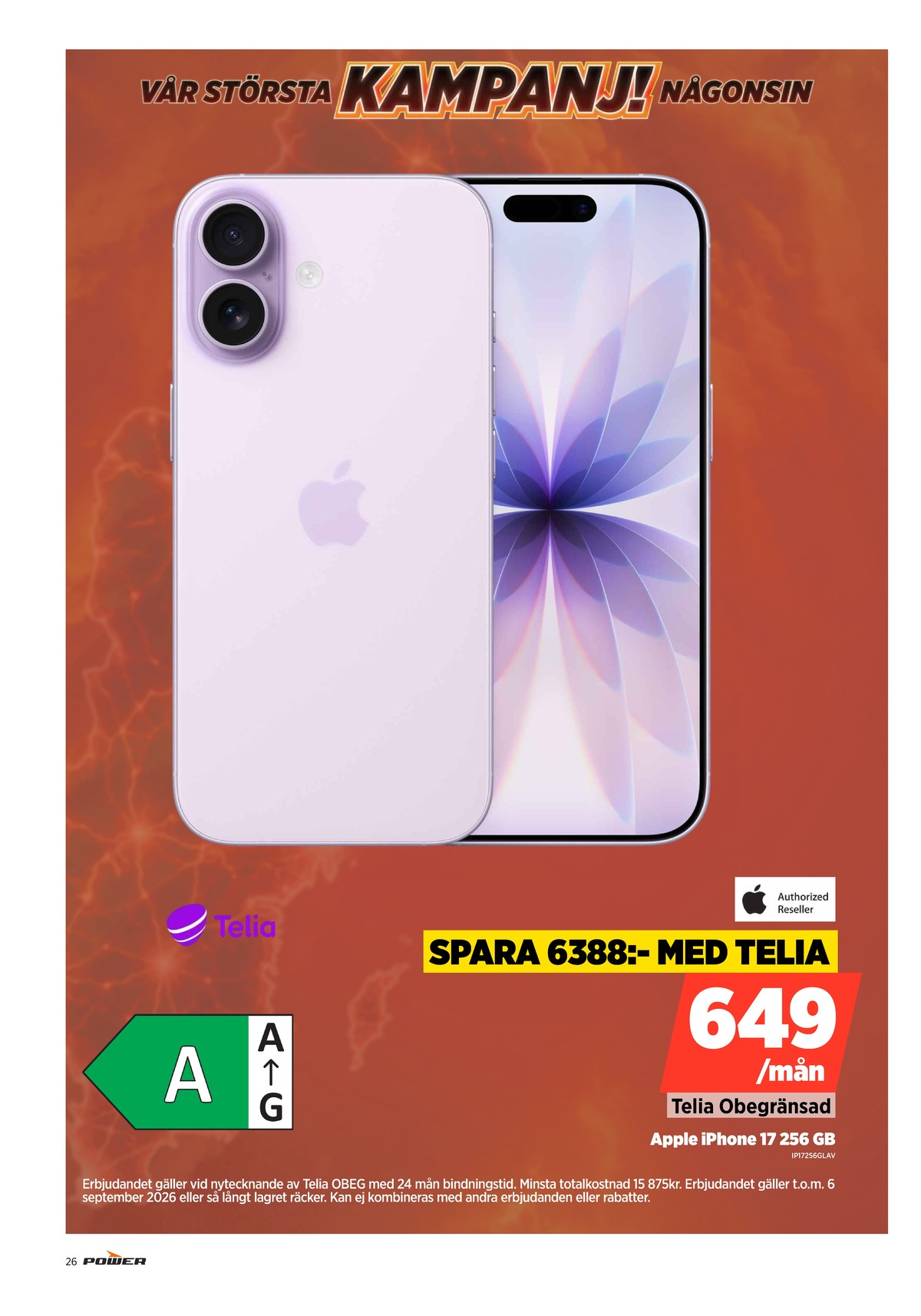 Se Power reklamblad för vecka 36 på Kampanjveckan.se. Se bra erbjudanden på många varor. Läs reklambladet här! Sida 26