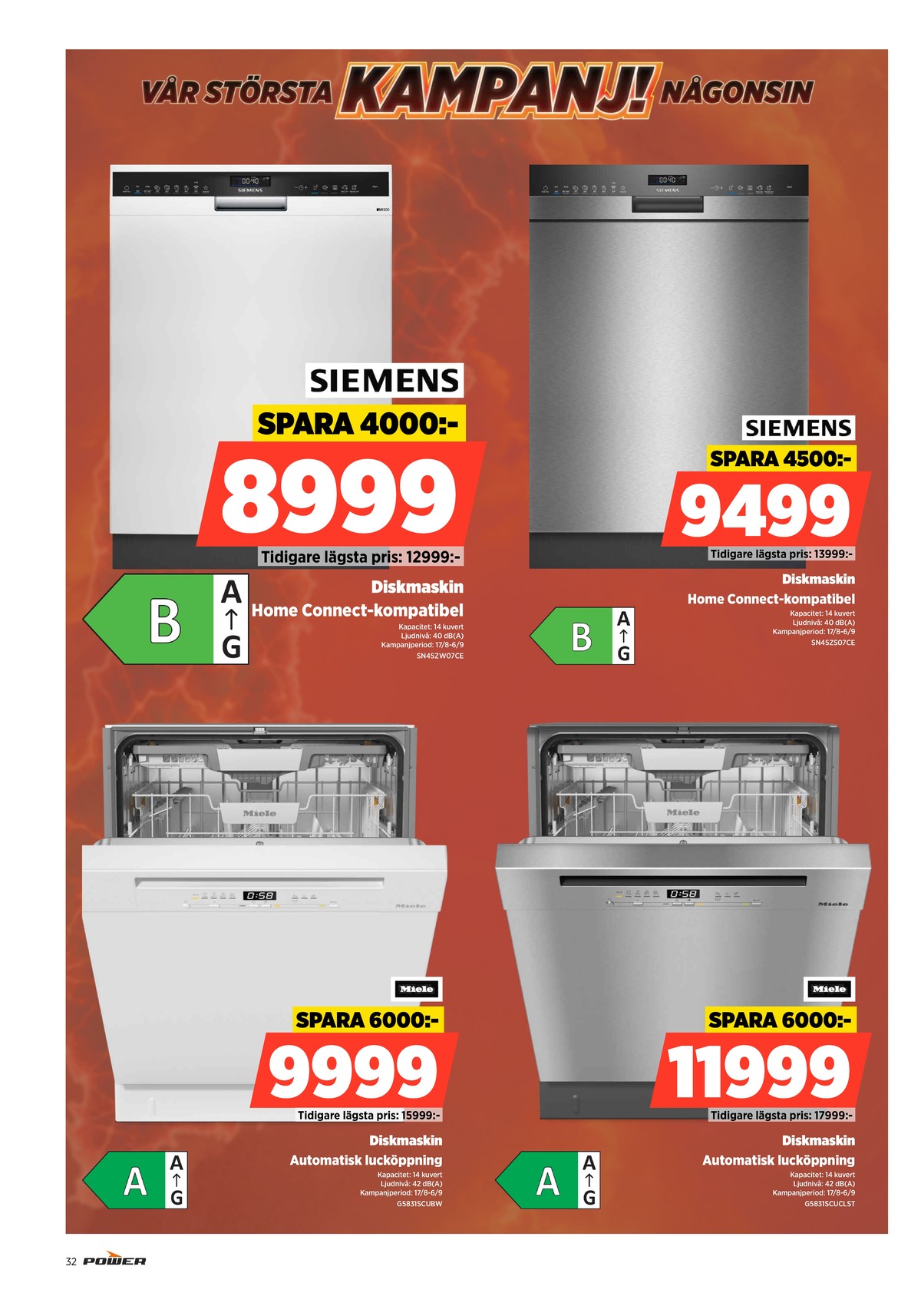 Se Power reklamblad för vecka 36 på Kampanjveckan.se. Se bra erbjudanden på många varor. Läs reklambladet här! Sida 32
