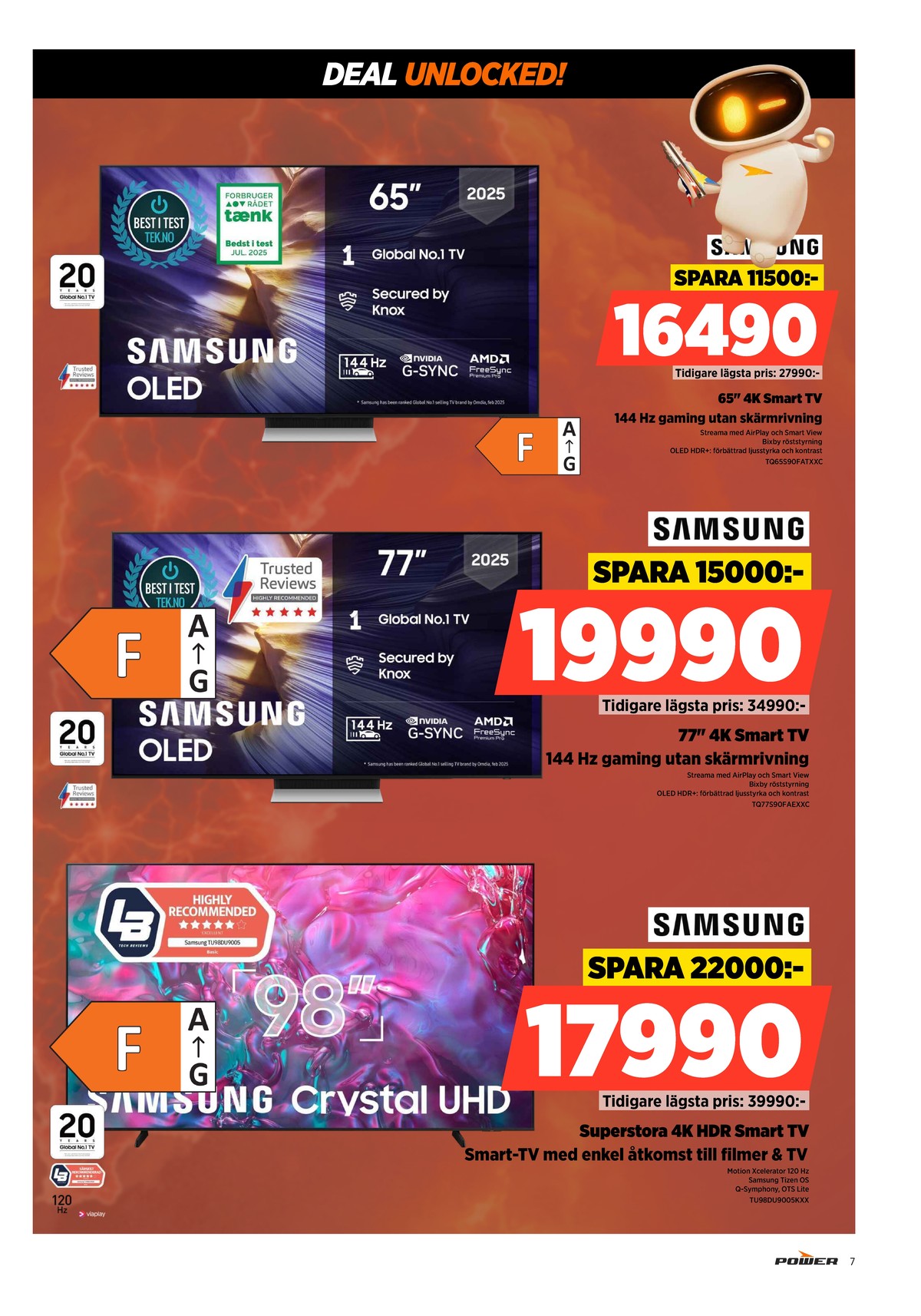 Se Power reklamblad för vecka 36 på Kampanjveckan.se. Se bra erbjudanden på många varor. Läs reklambladet här! Sida 7