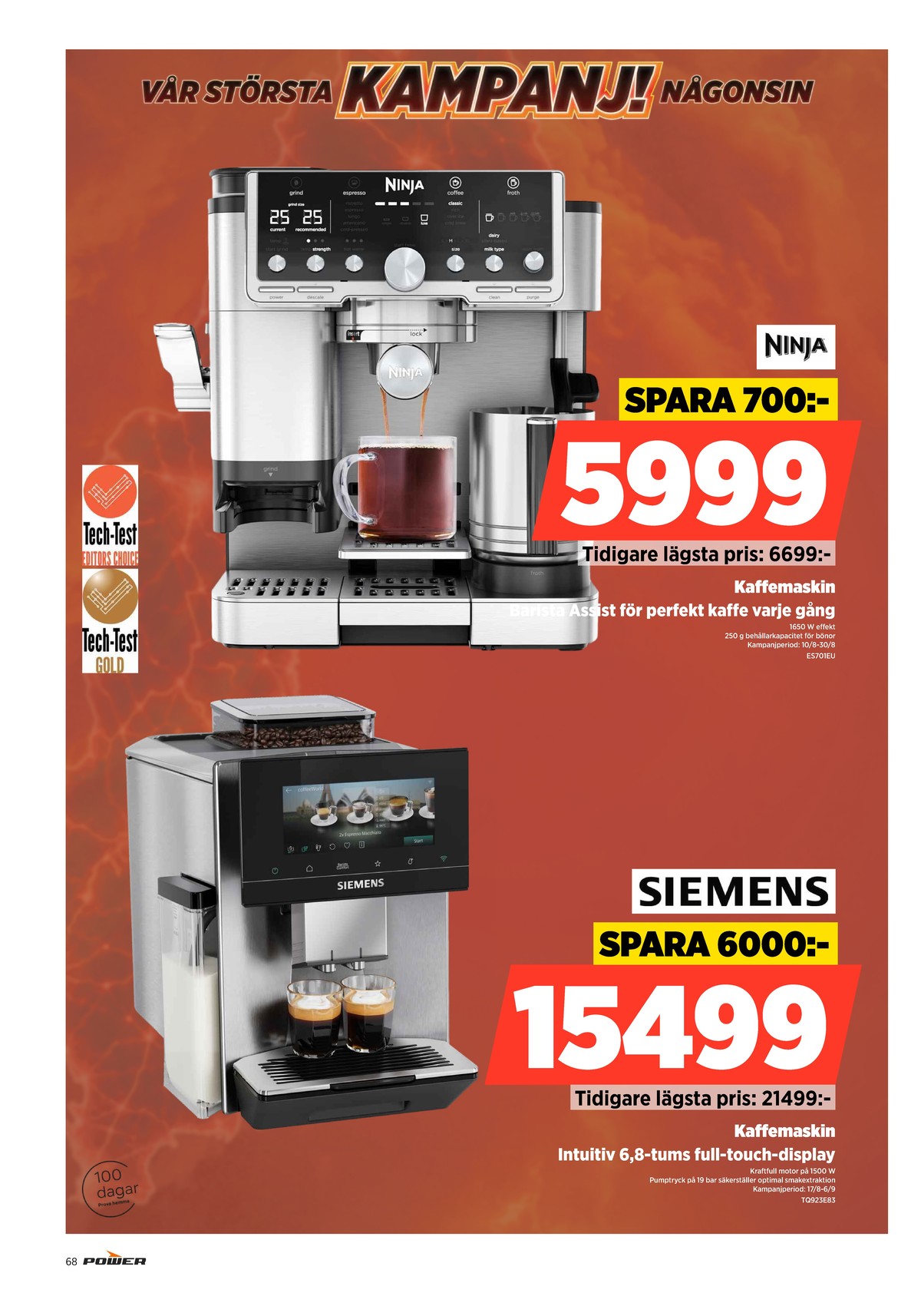Se Power reklamblad för vecka 36 på Kampanjveckan.se. Se bra erbjudanden på många varor. Läs reklambladet här! Sida 68