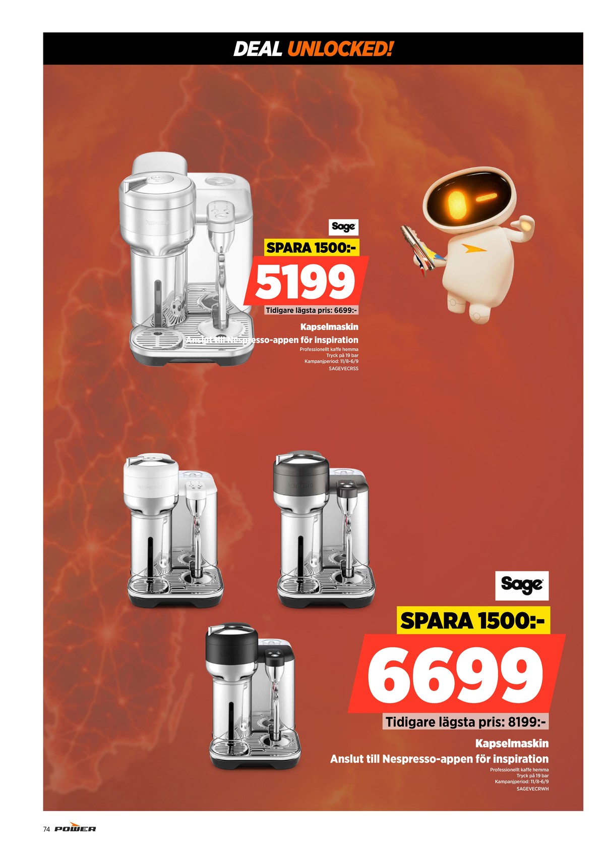 Se Power reklamblad för vecka 36 på Kampanjveckan.se. Se bra erbjudanden på många varor. Läs reklambladet här! Sida 74
