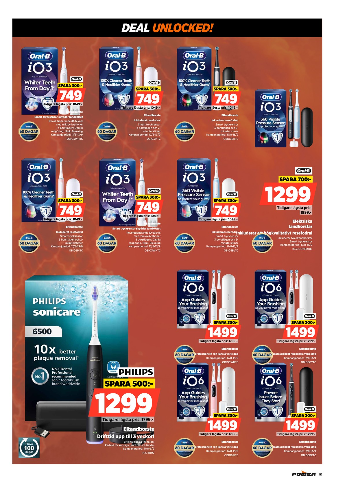 Se Power reklamblad för vecka 36 på Kampanjveckan.se. Se bra erbjudanden på många varor. Läs reklambladet här! Sida 91