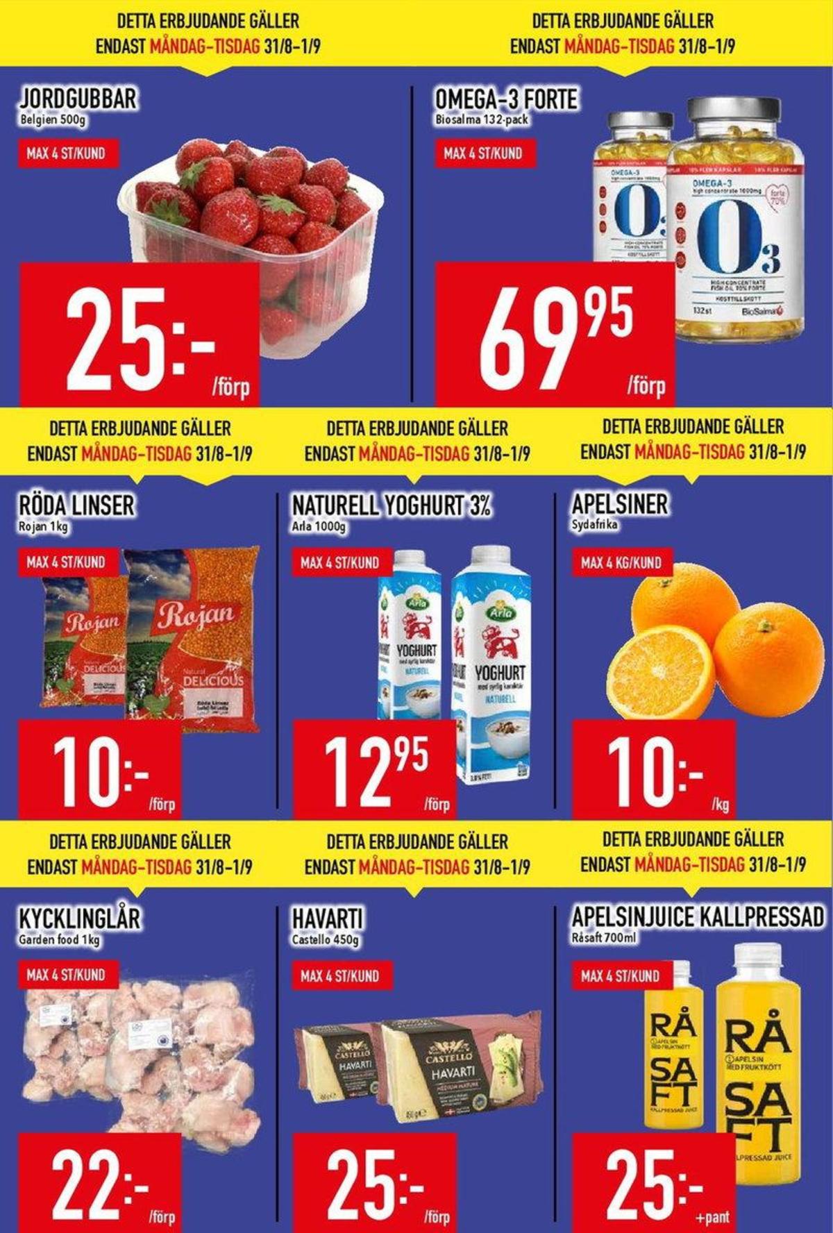 Se MatDax reklamblad för vecka 36 på Kampanjveckan.se. Se bra erbjudanden på många varor, t.ex. apelsiner okänd eller andra varor. Läs reklambladet här! Sida 2