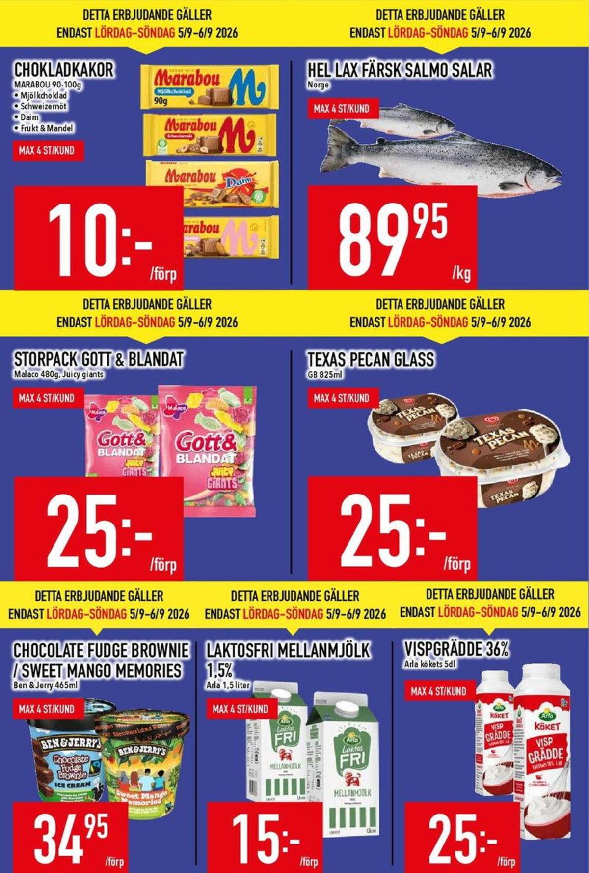 Se MatDax reklamblad för vecka 36 på Kampanjveckan.se. Se bra erbjudanden på många varor. Läs reklambladet här! Sida 6