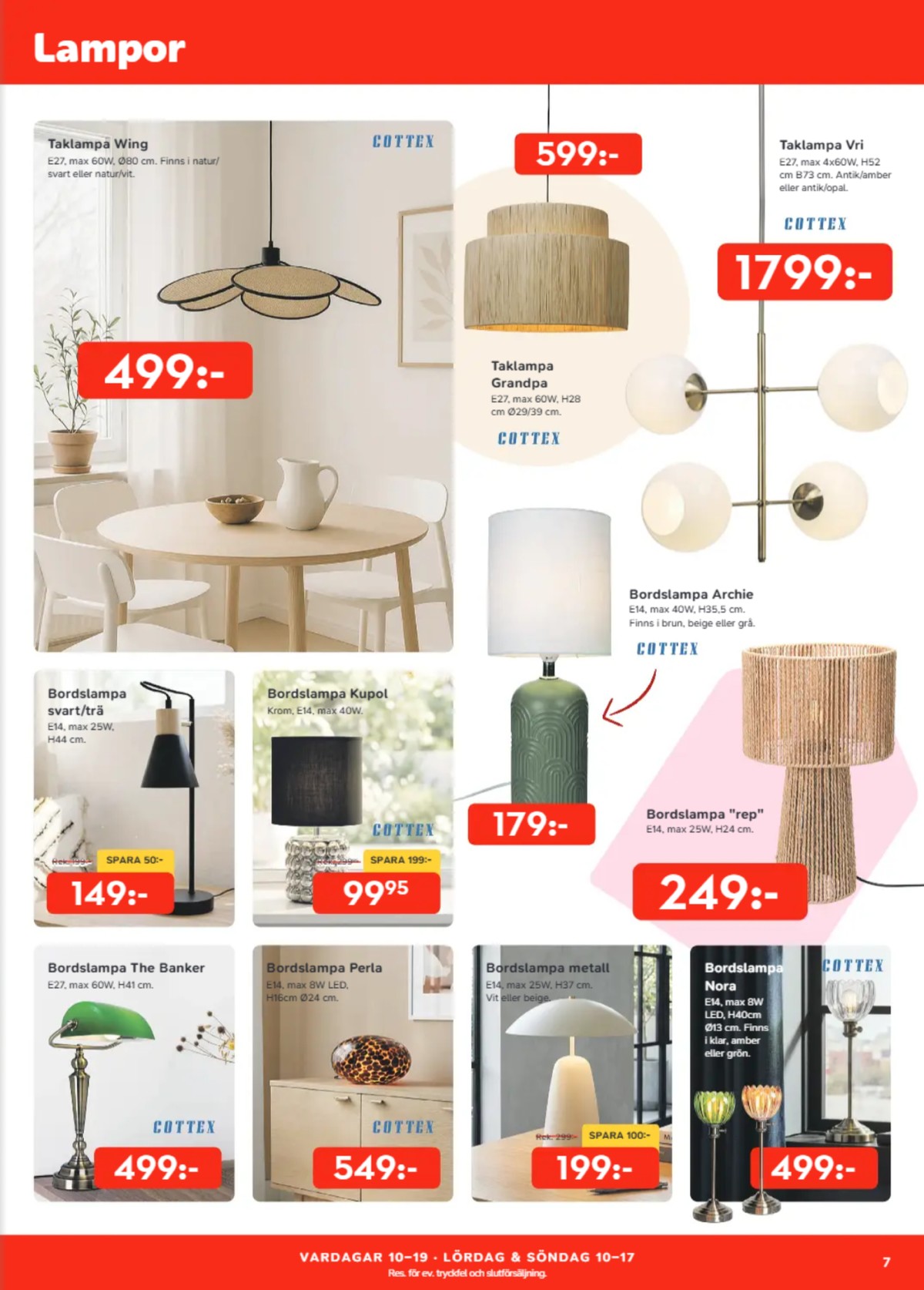 Se Bo Ohlsson reklamblad för vecka 36 på Kampanjveckan.se. Se bra erbjudanden på många varor, t.ex. taklampor cottex eller taklampor cottex. Läs reklambladet här! Sida 7
