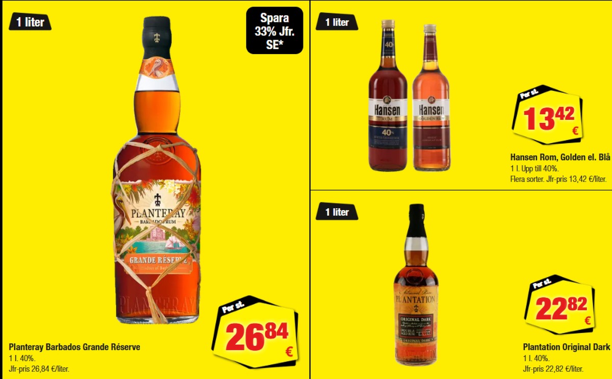 Se Calle reklamblad för vecka 37 på Kampanjveckan.se. Se bra erbjudanden på många varor, t.ex. rom original dark eller rom blau. Läs reklambladet här! Sida 9
