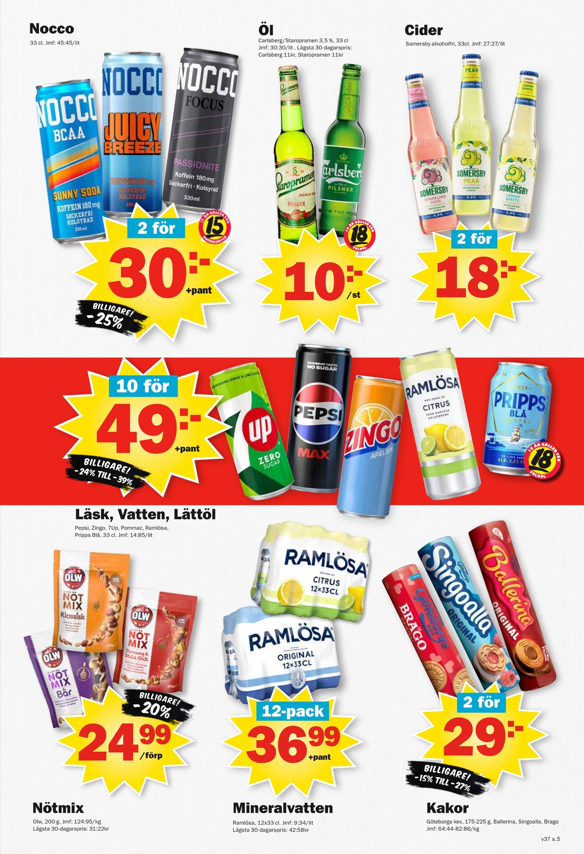 Se Pekås reklamblad för vecka 37 på Kampanjveckan.se. Se bra erbjudanden på många varor, t.ex. kaffekex brago eller andra varor. Läs reklambladet här! Sida 5