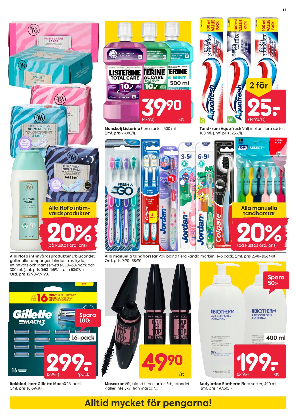 Se Rusta reklamblad för vecka 37 på Kampanjveckan.se. Se bra erbjudanden på många varor. Läs reklambladet här! Sida 11