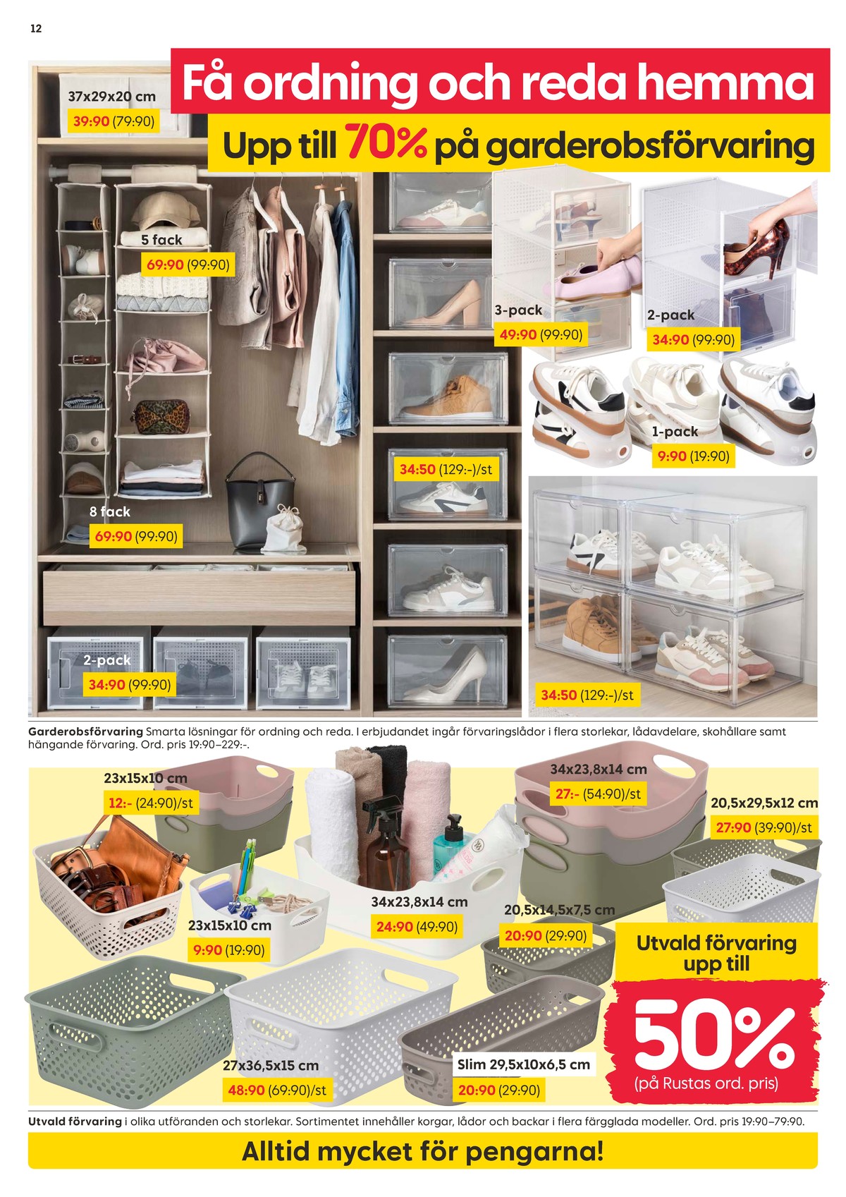Se Rusta reklamblad för vecka 37 på Kampanjveckan.se. Se bra erbjudanden på många varor. Läs reklambladet här! Sida 12