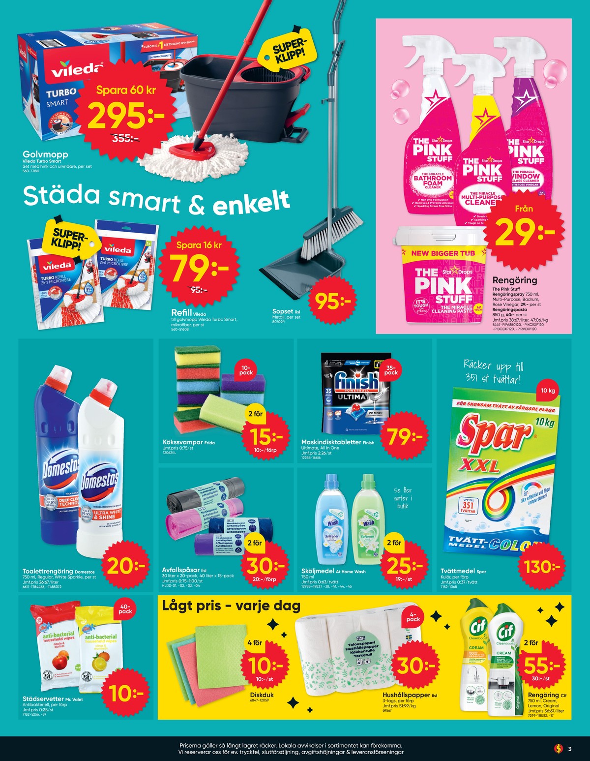 Se Dollarstore reklamblad för vecka 37 på Kampanjveckan.se. Se bra erbjudanden på många varor. Läs reklambladet här! Sida 3
