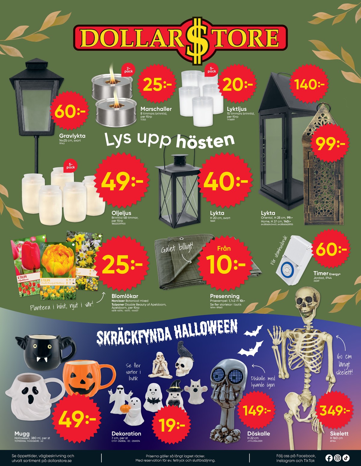 Se Dollarstore reklamblad för vecka 37 på Kampanjveckan.se. Se bra erbjudanden på många varor. Läs reklambladet här! Sida 8