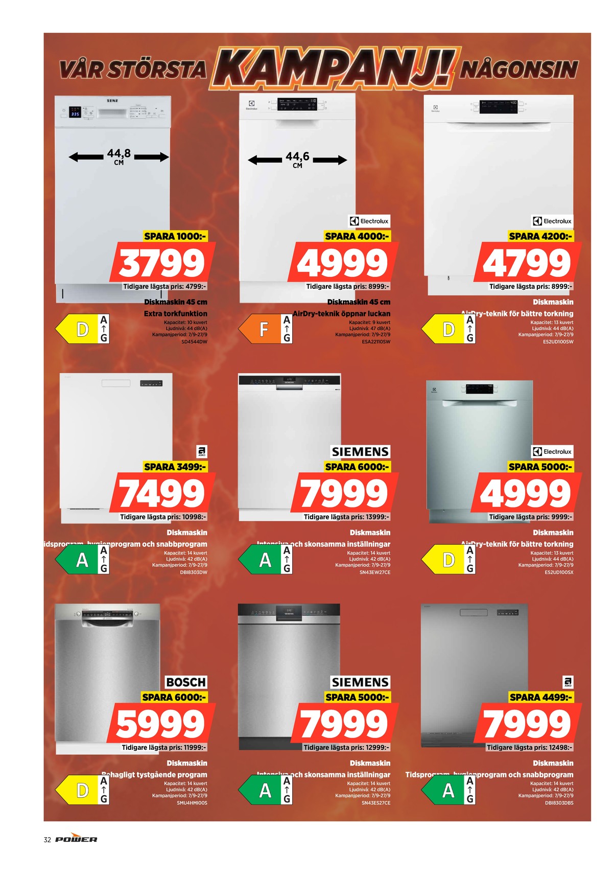 Se Power reklamblad för vecka 37 på Kampanjveckan.se. Se bra erbjudanden på många varor. Läs reklambladet här! Sida 32