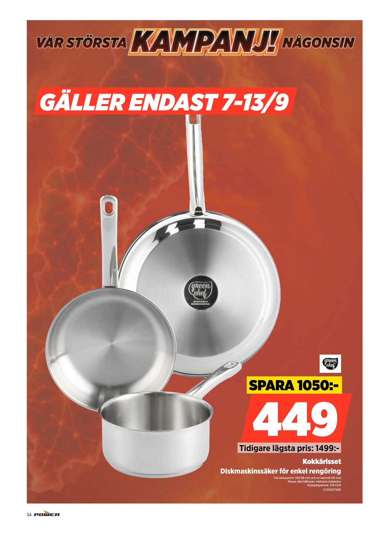 Se Power reklamblad för vecka 37 på Kampanjveckan.se. Se bra erbjudanden på många varor. Läs reklambladet här! Sida 34
